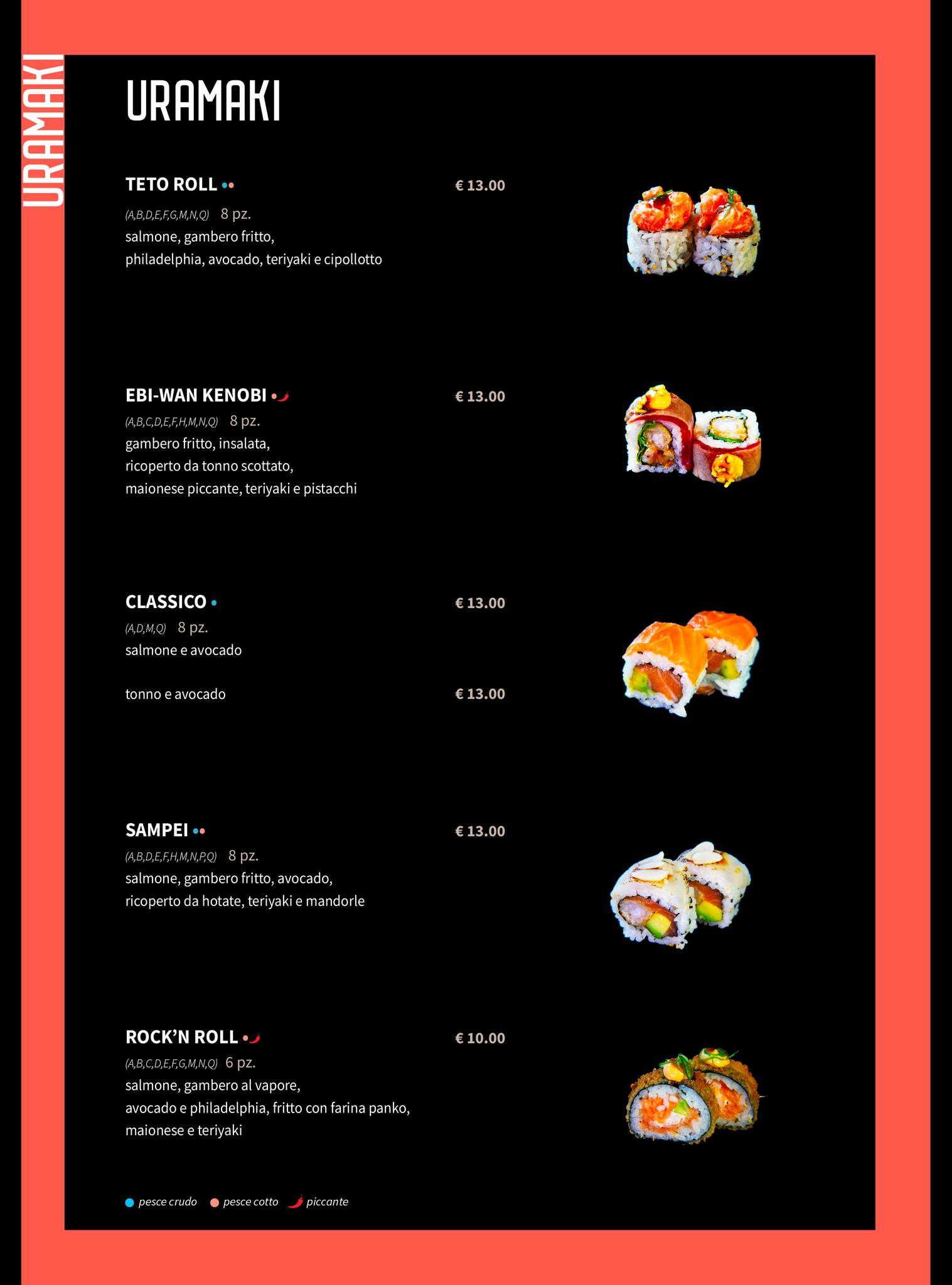 Menu di Sushi Corner Fano 