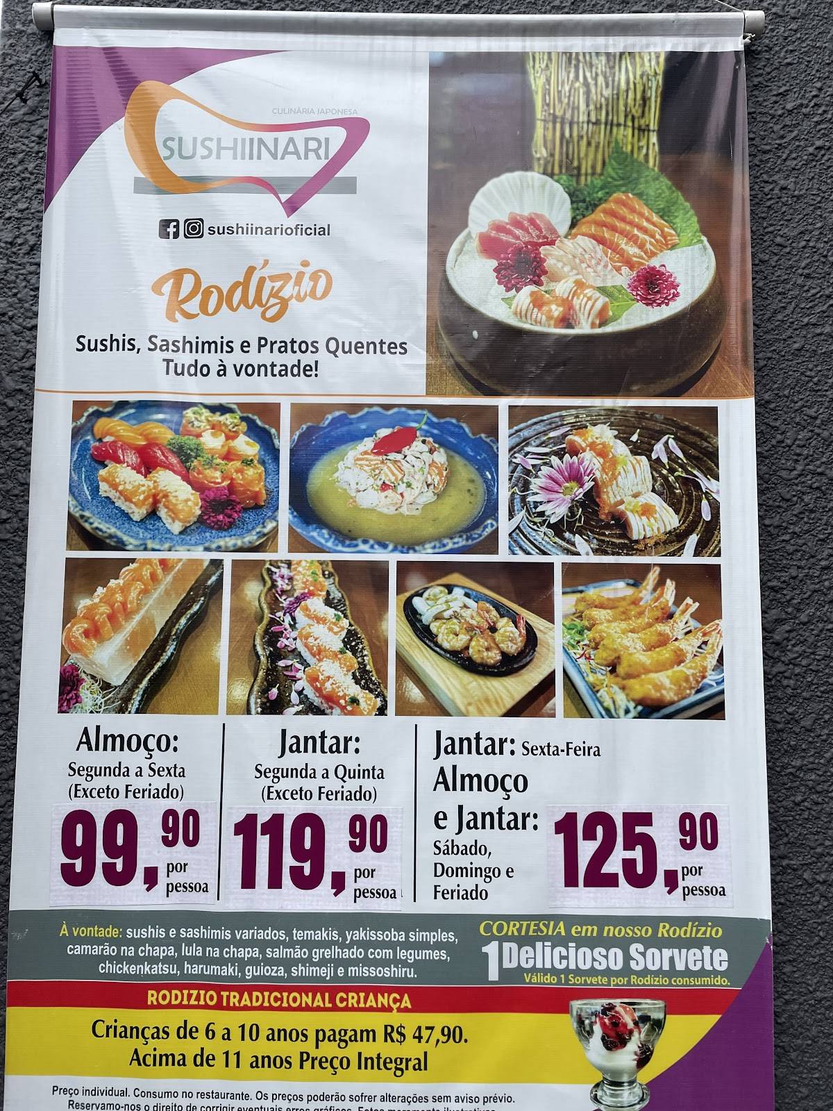 Sushi Inari Osasco cardápio