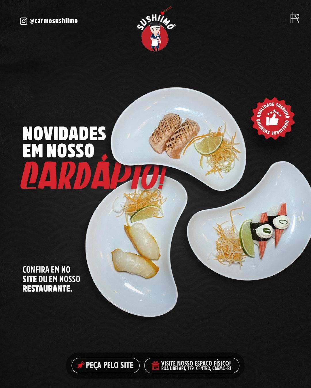 Sushiimô cardápio