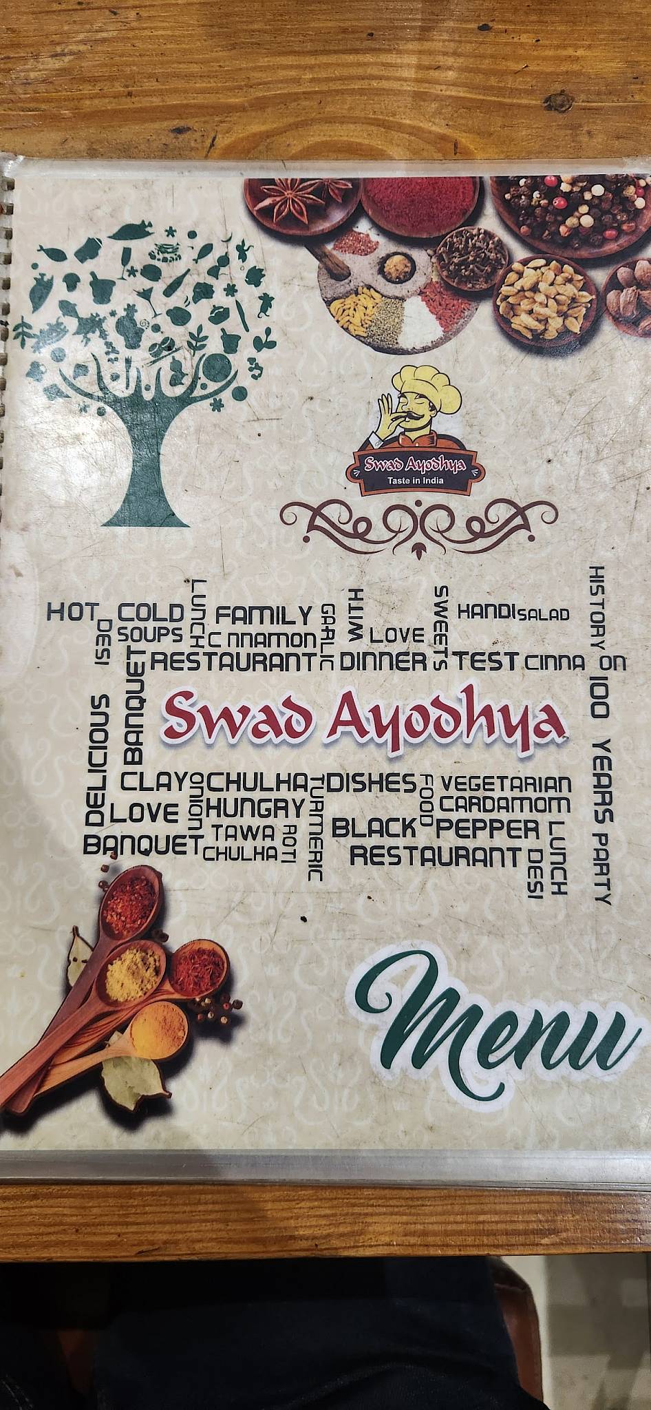 Swad Aayodhya menu