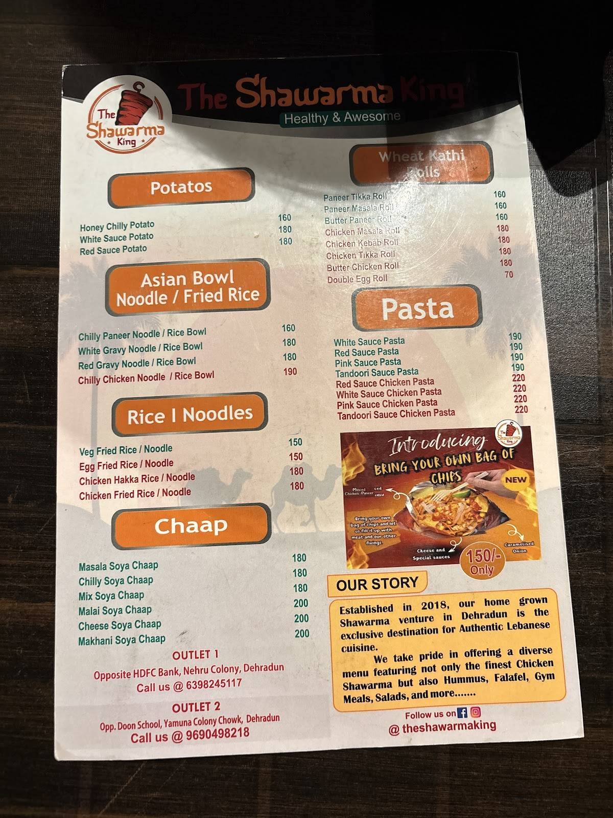 Shawarma King By Singh menu