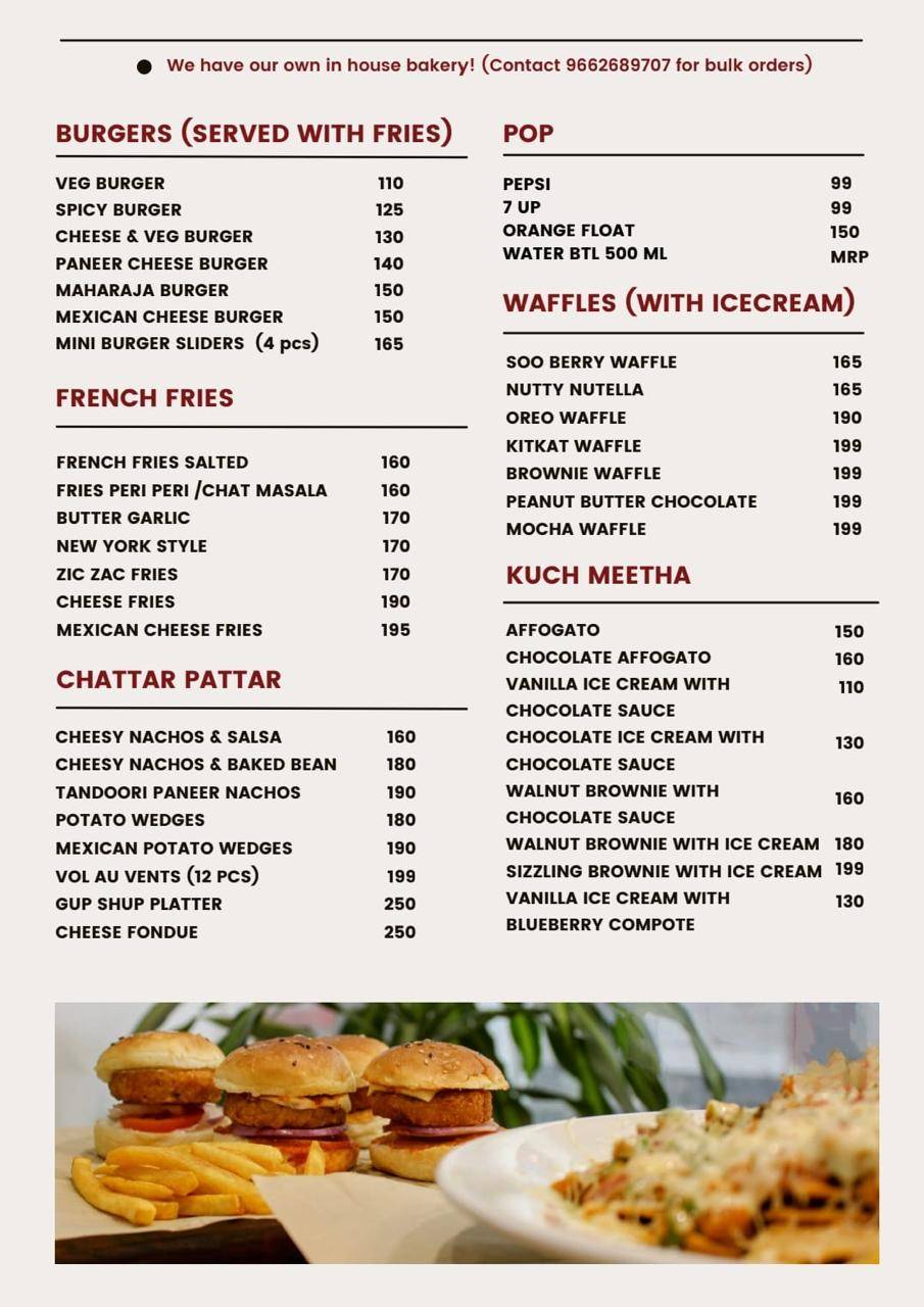 TIMES CAFE SAYAJIGUNJ menu