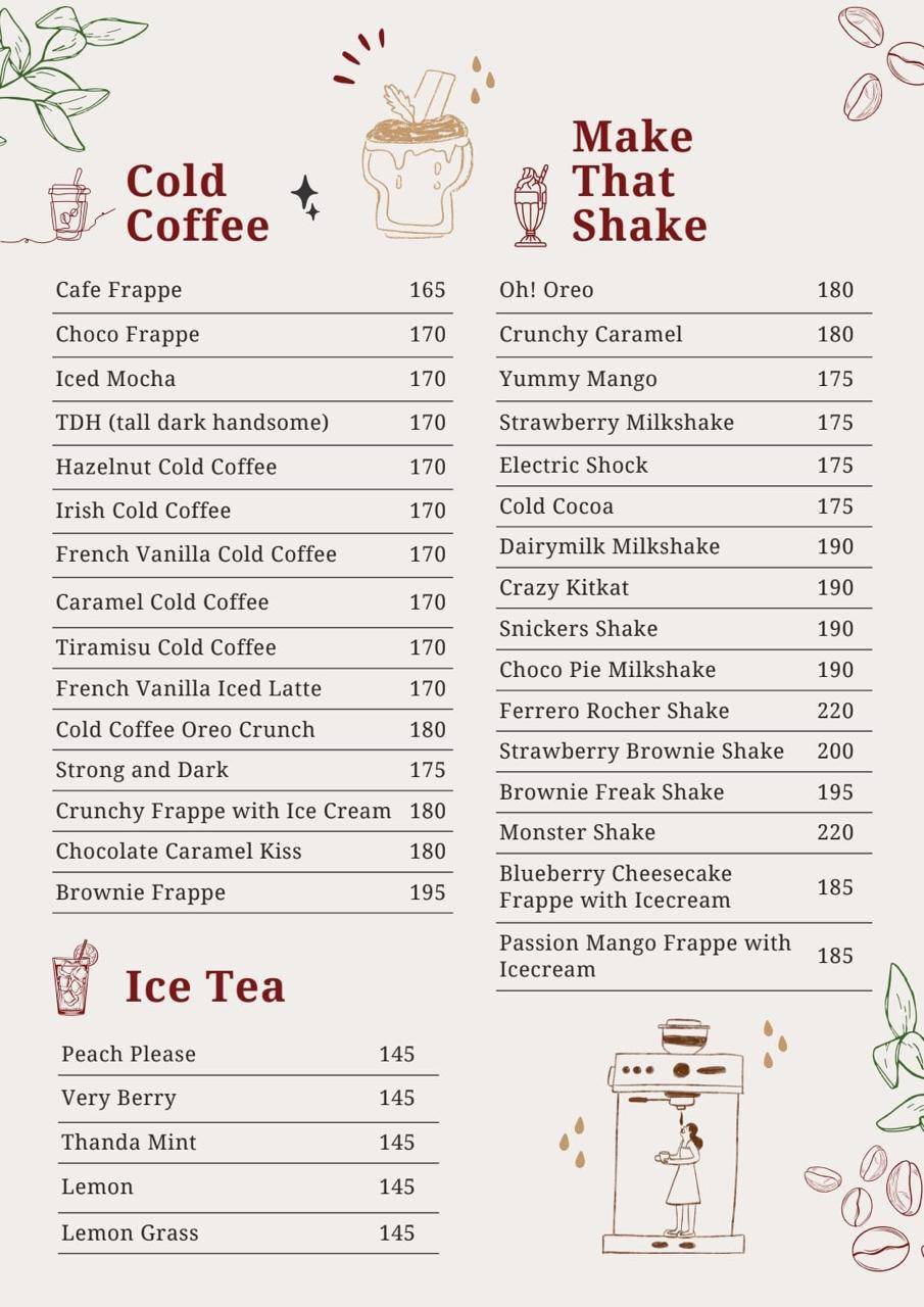 TIMES CAFE SAYAJIGUNJ menu