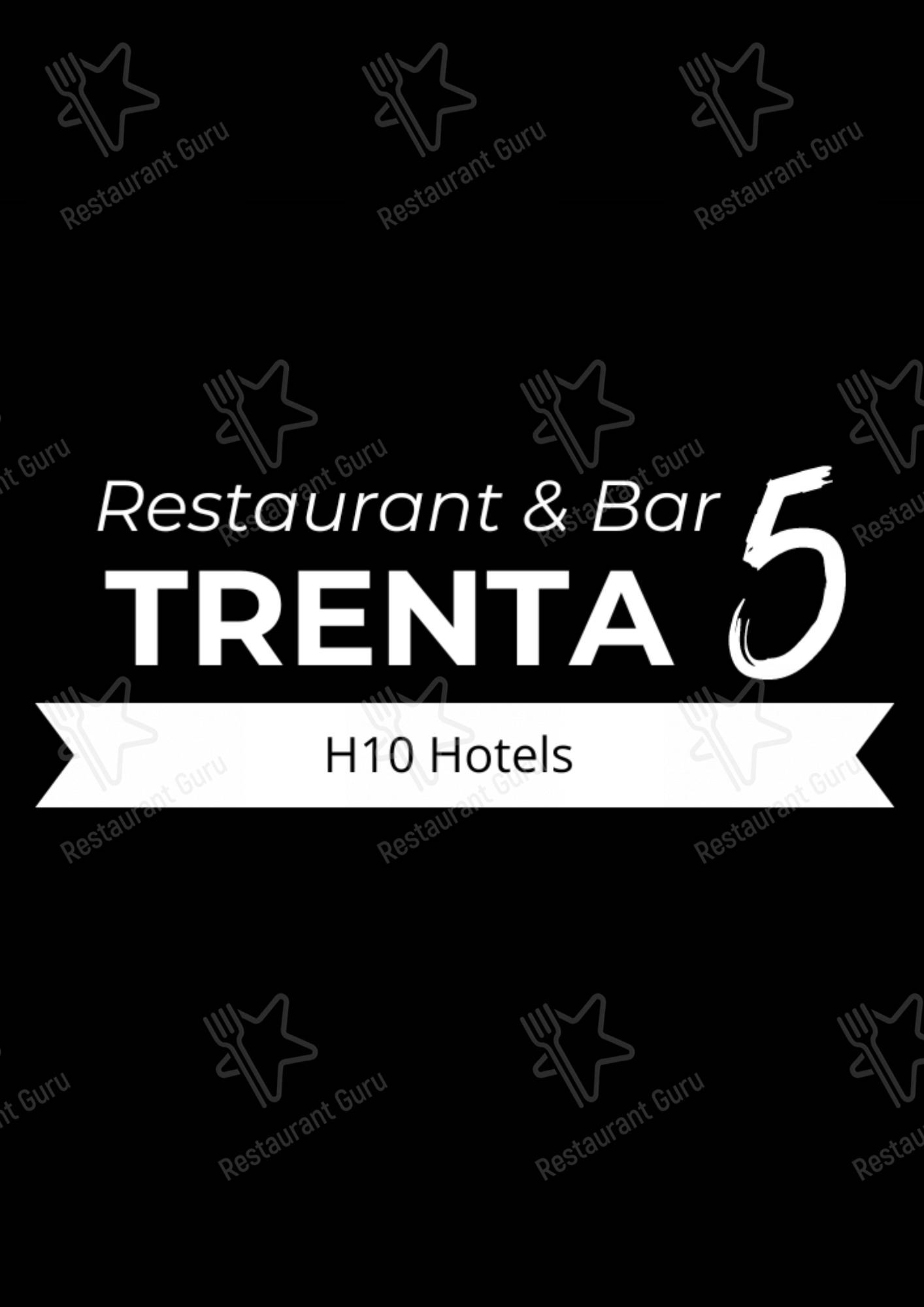 Guarda il menu di TRENTA5 Restaurant&Bar