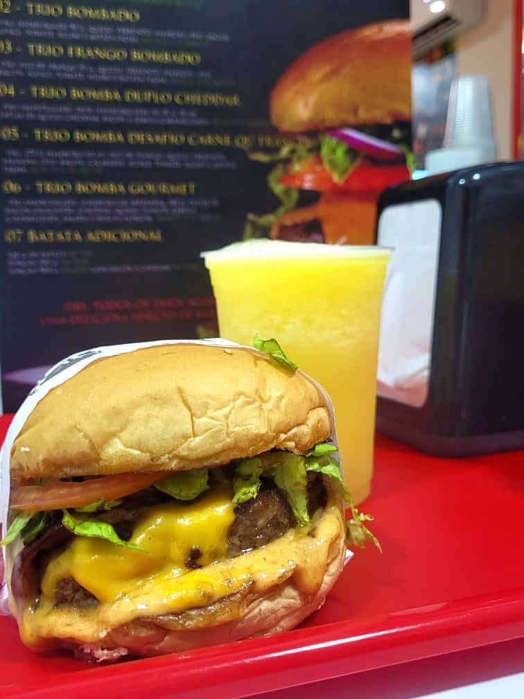 TRIO BOMBA Hamburgueria cardápio