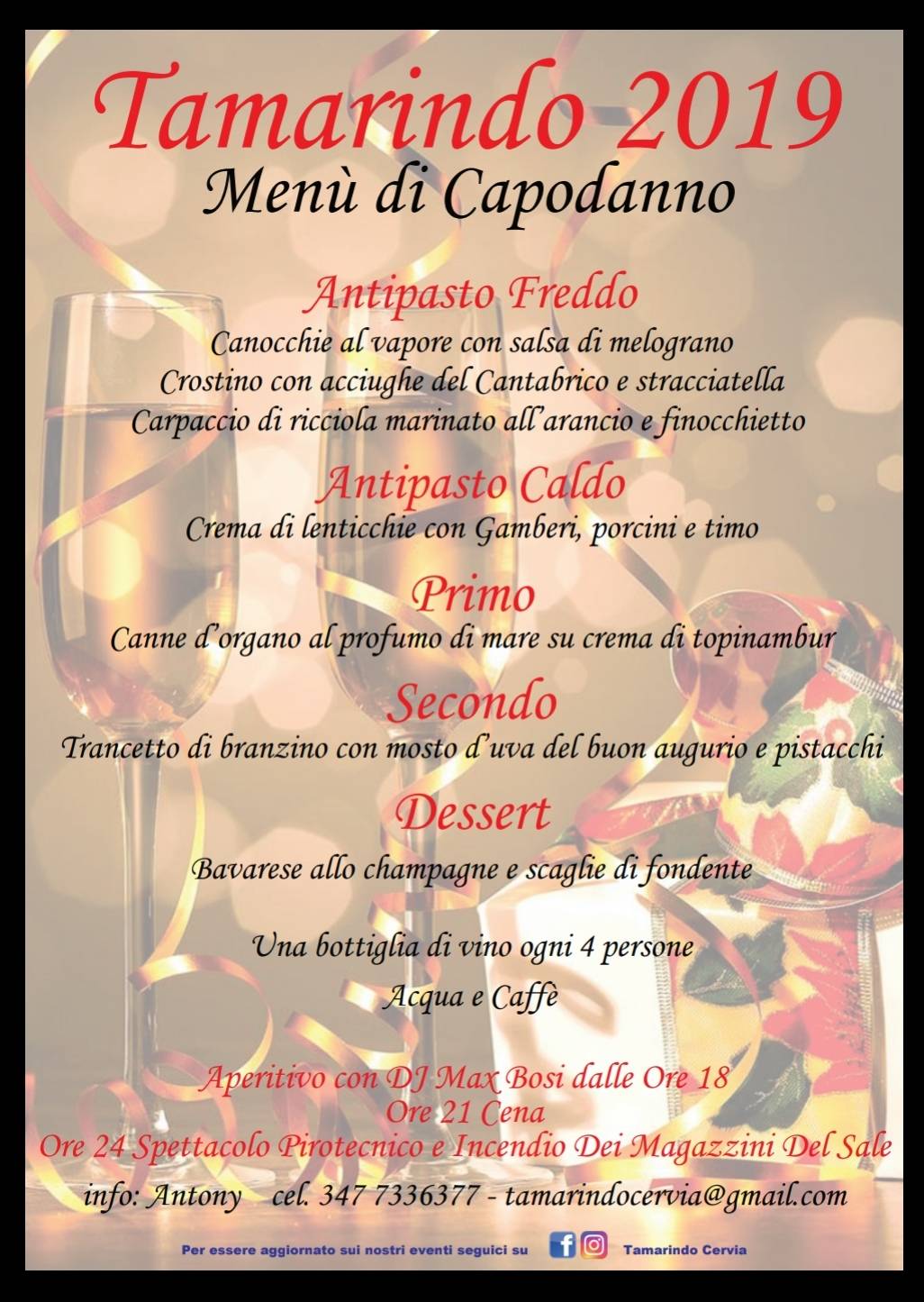 Menu di Tamarindo 