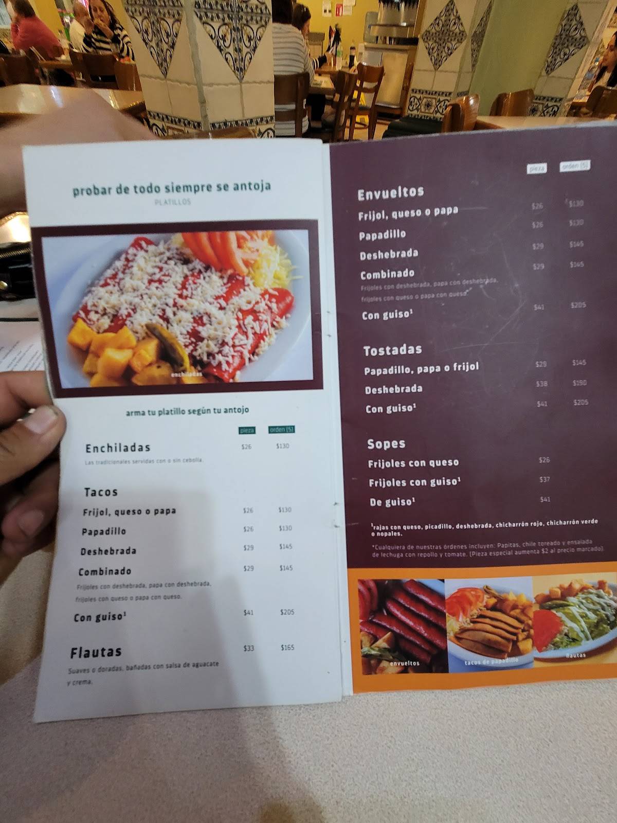 Carta del restaurante Taquería Juárez, Monterrey, Galeana Nte 123