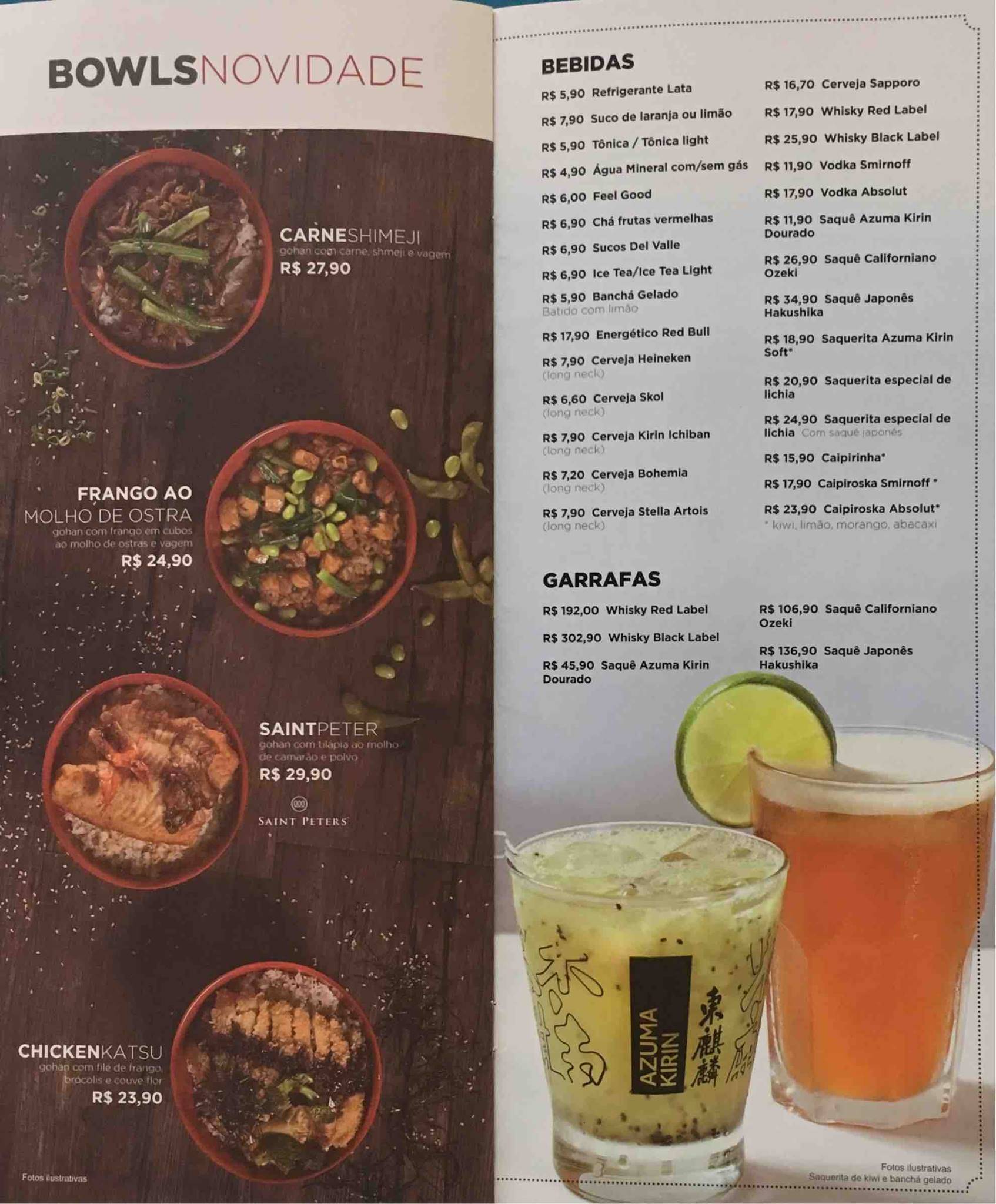 Temakeria e Cia cardápio