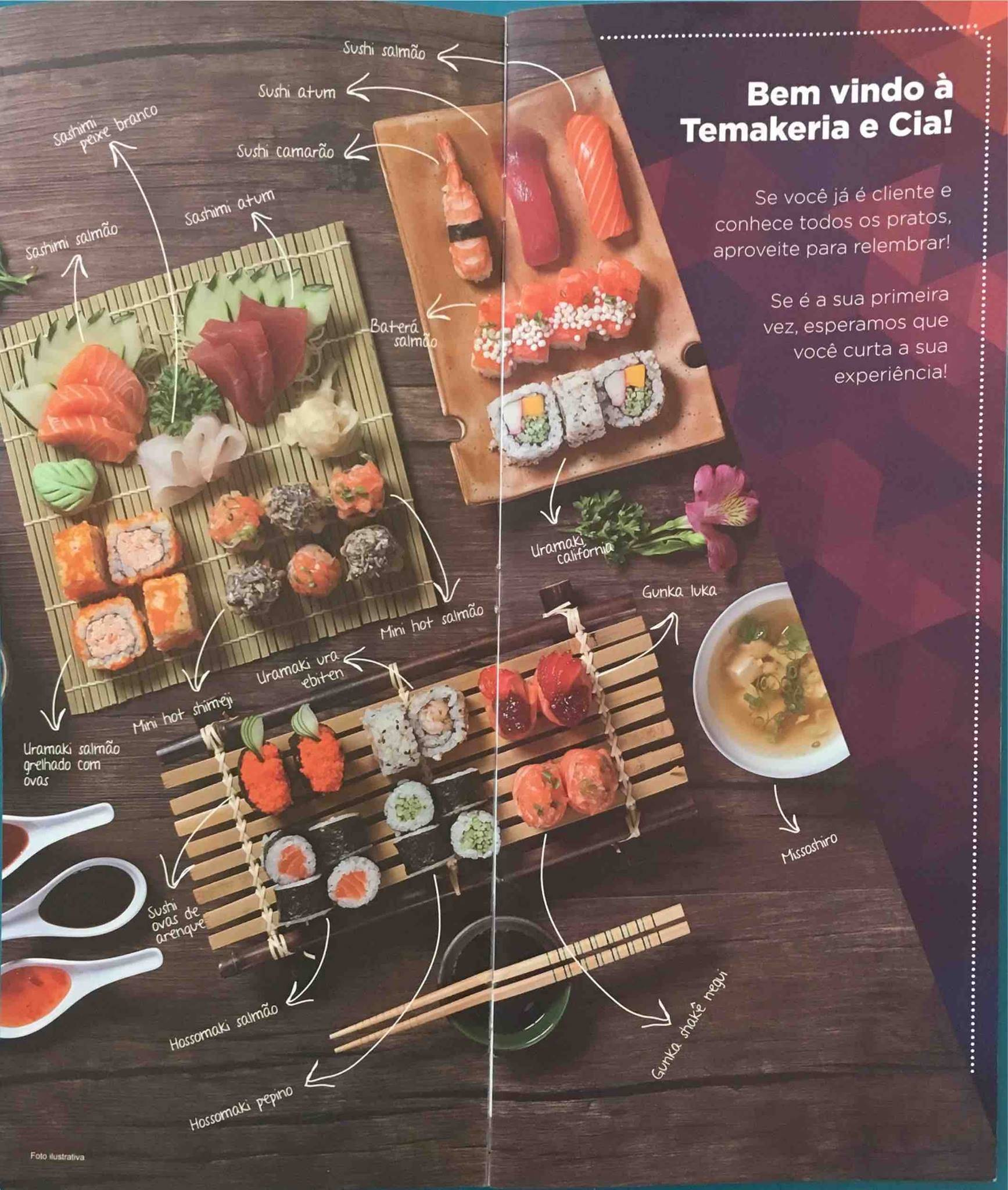 Temakeria e Cia cardápio