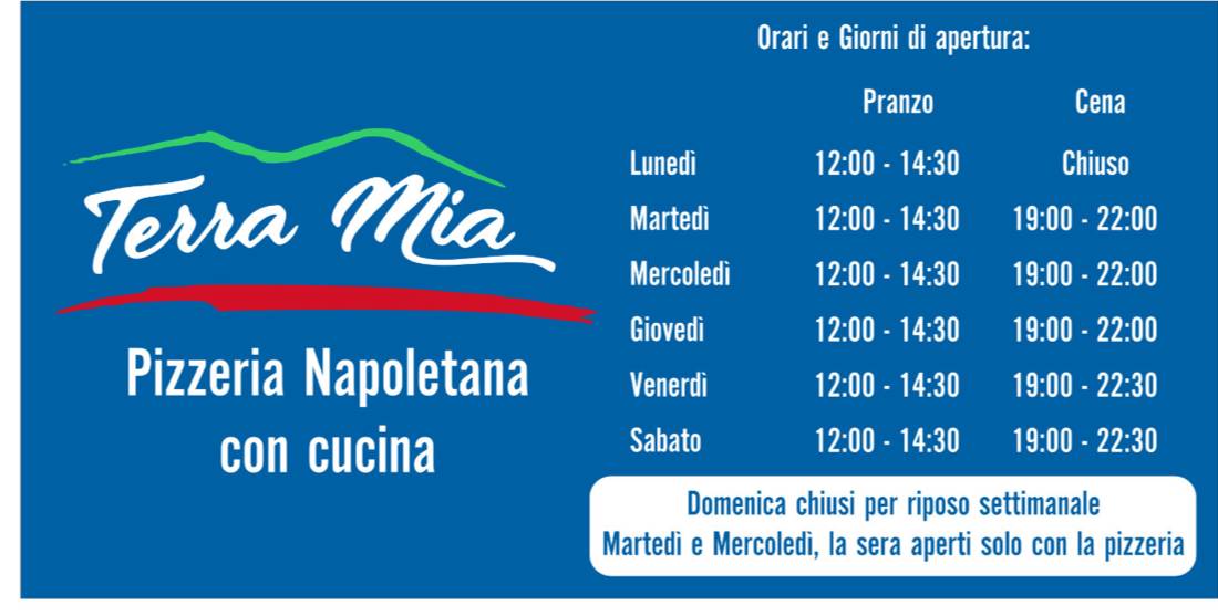 Menu di Terra Mia Pizzeria con Cucina 