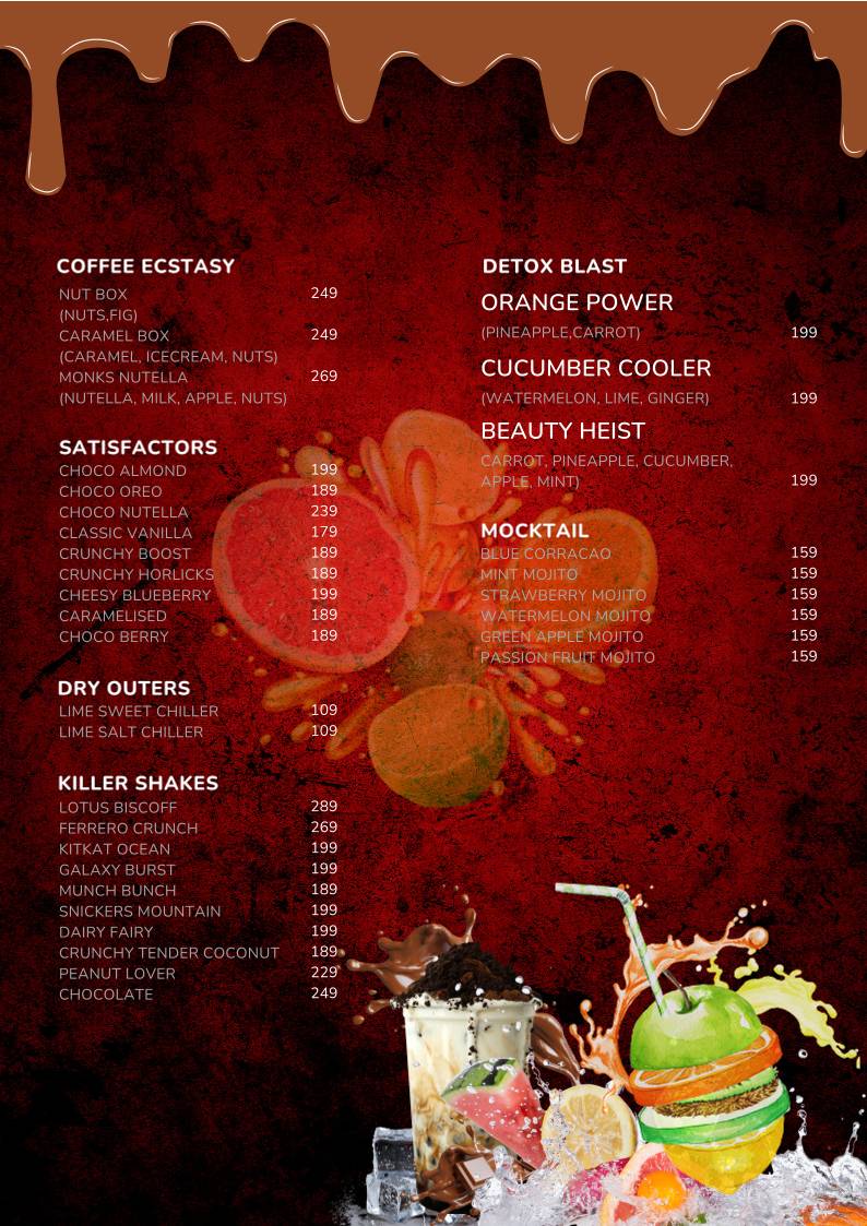 Terrace By Makkawao menu