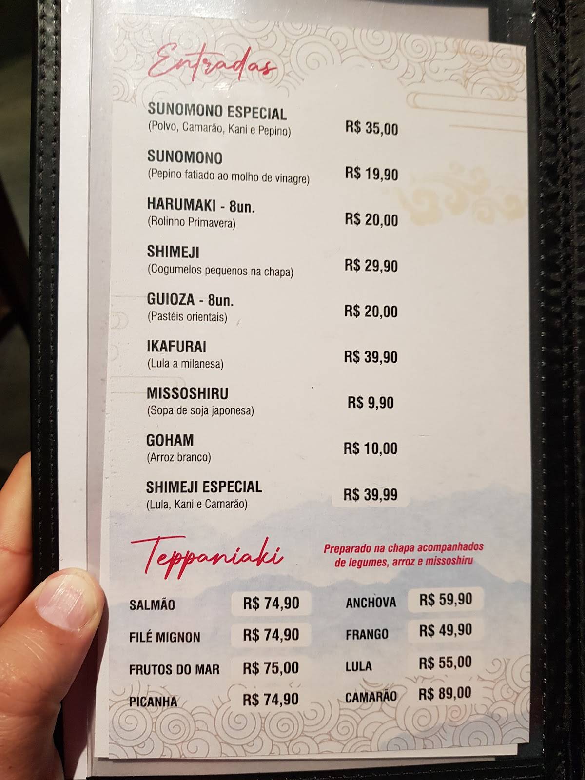 Terumi Sushi Ribeirão Pires cardápio