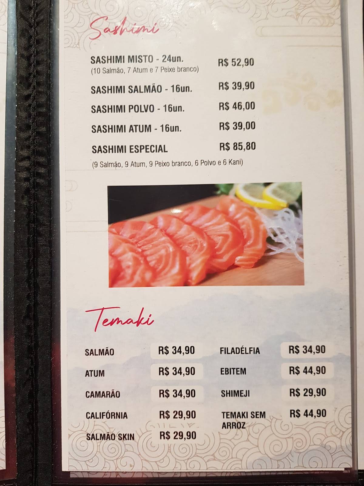 Terumi Sushi Ribeirão Pires cardápio