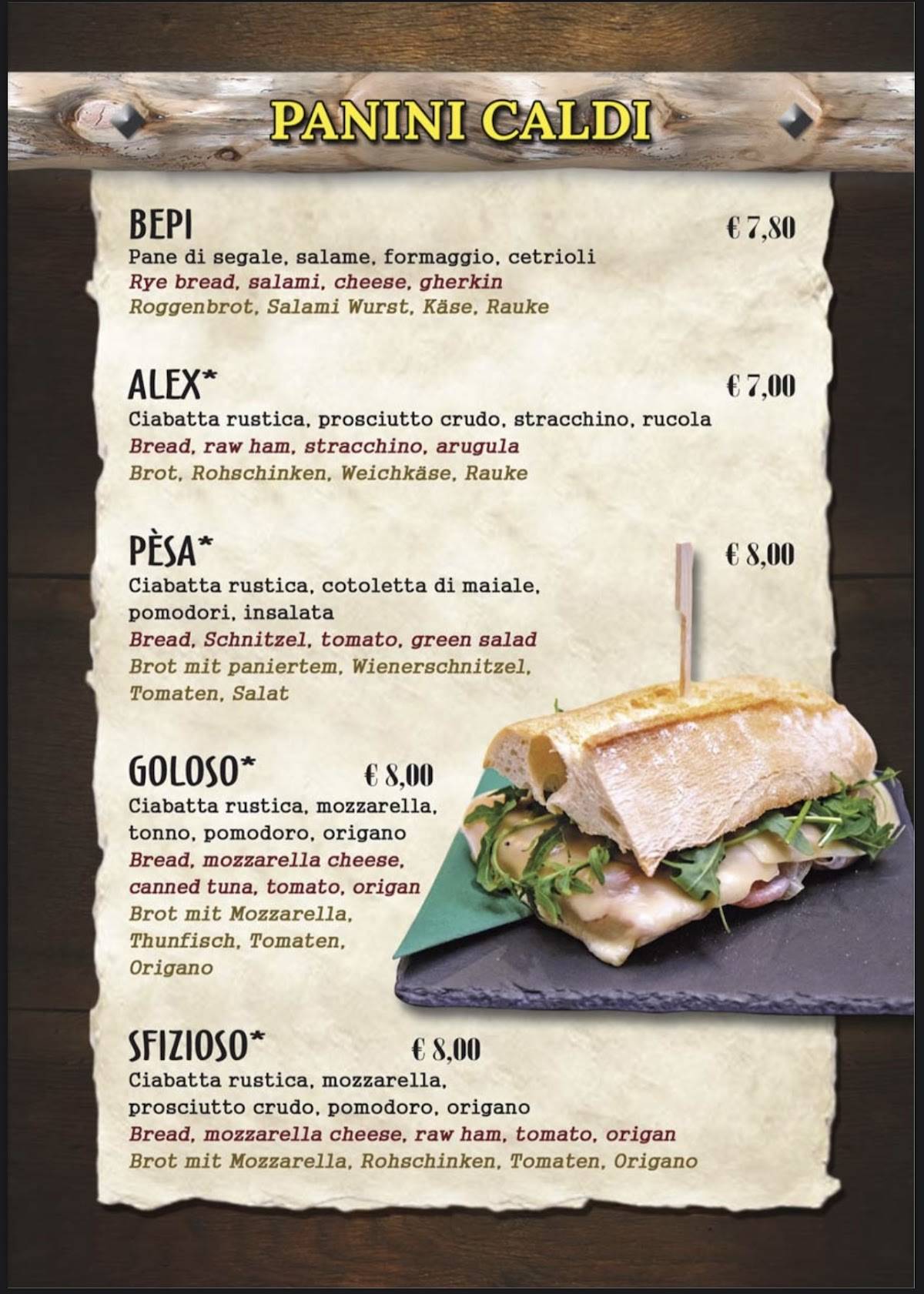 Menu di Dixie Pub 