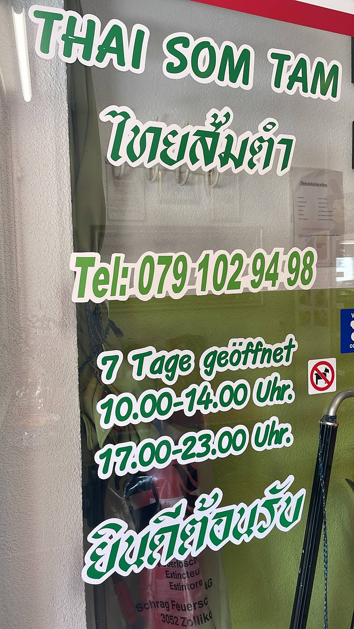 Menu de Thai Som Tam