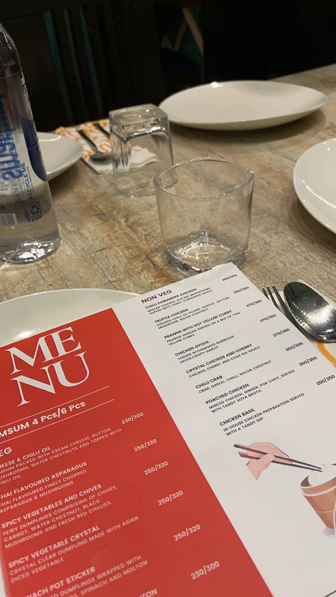 Tasca Oriental Cuisine menu