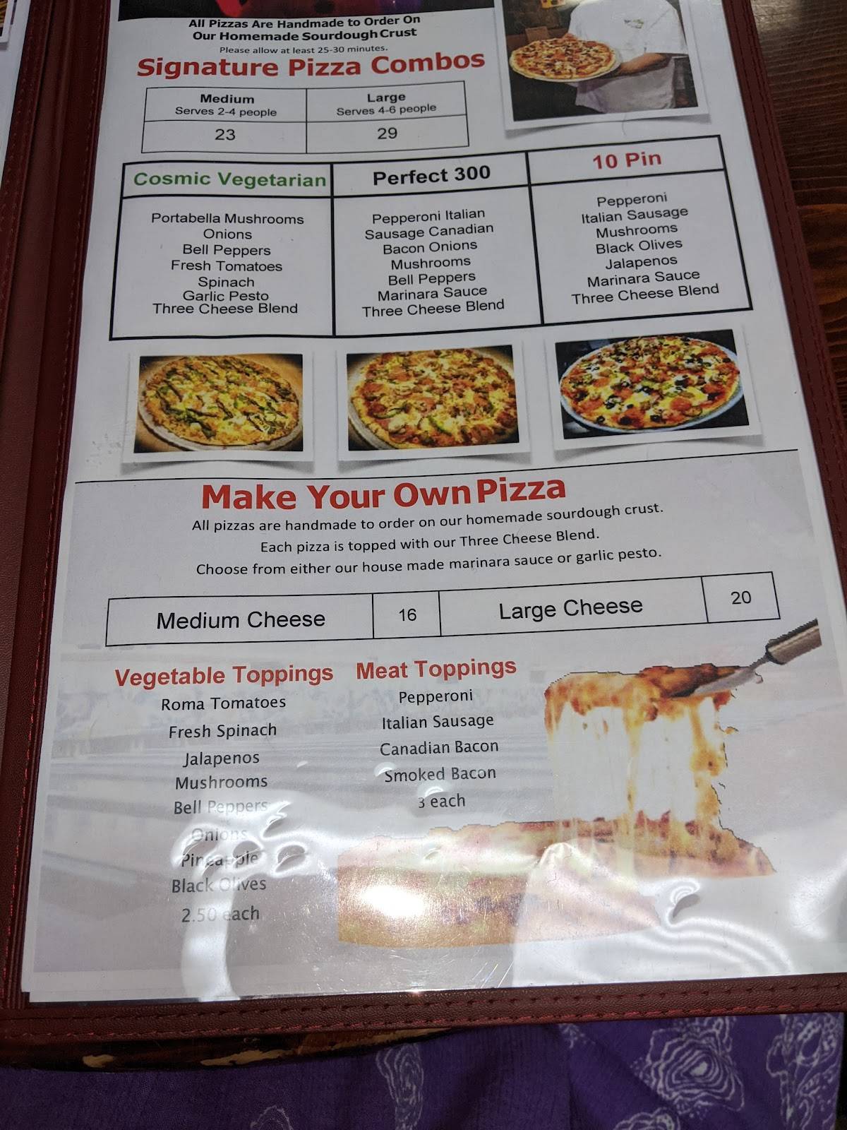 Menu at The Alley Restaurant at Aiea Bowl, Aiea