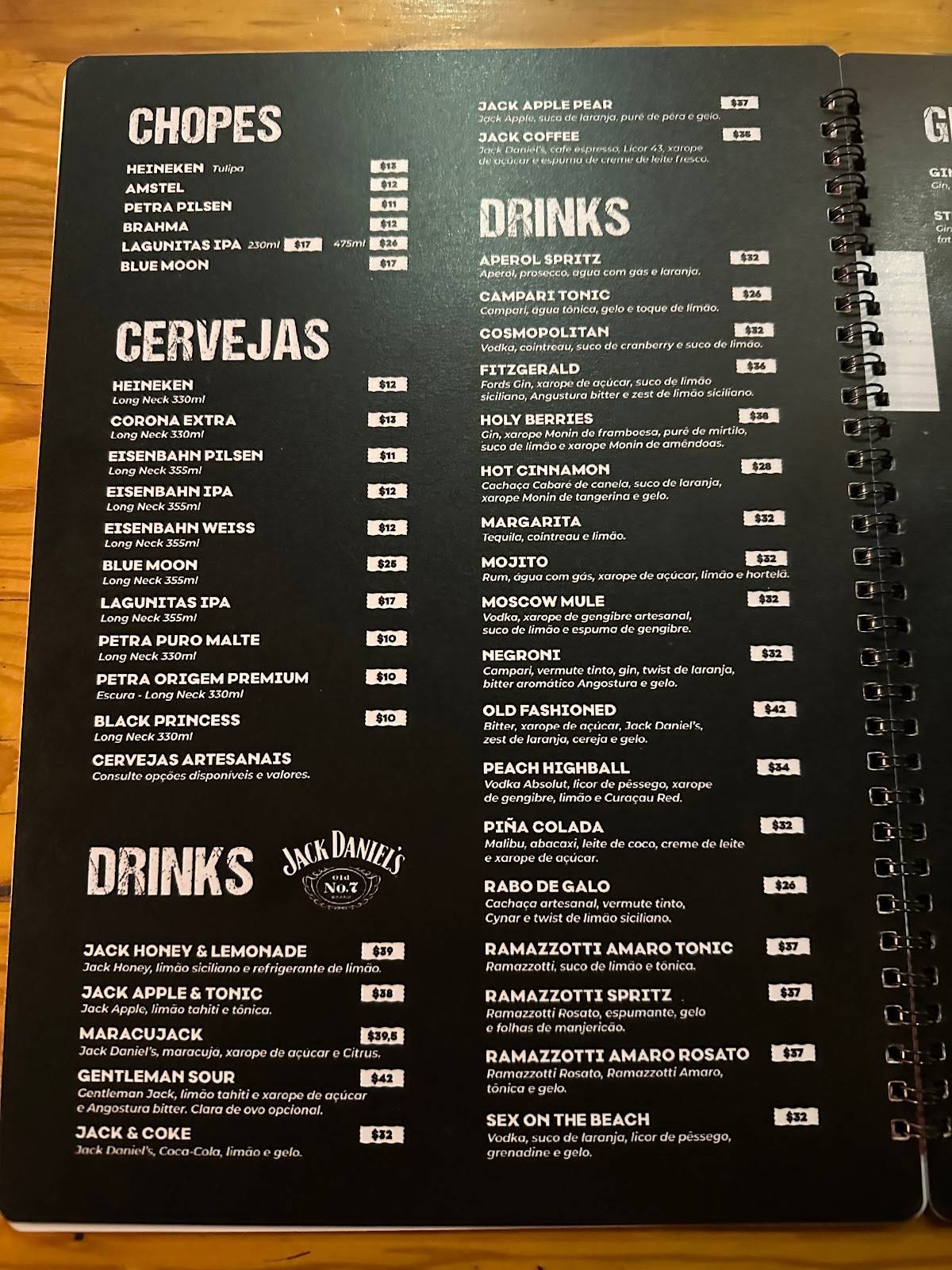The Cleaver Burger Bar cardápio