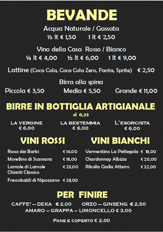 Menu di The Crazy Train 