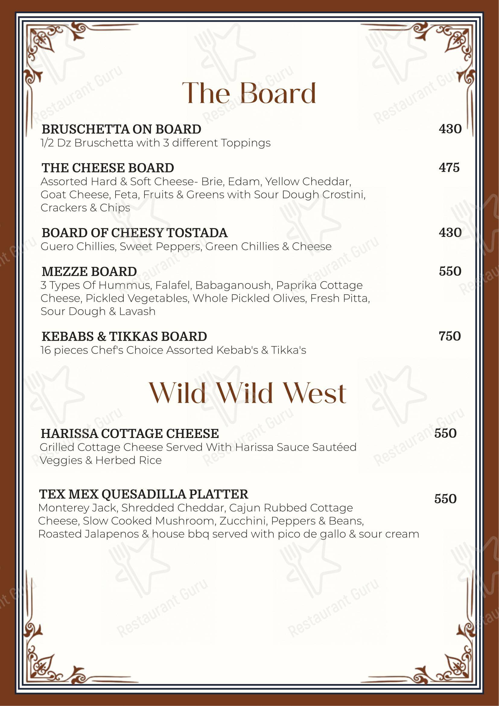 The Dome - Menu