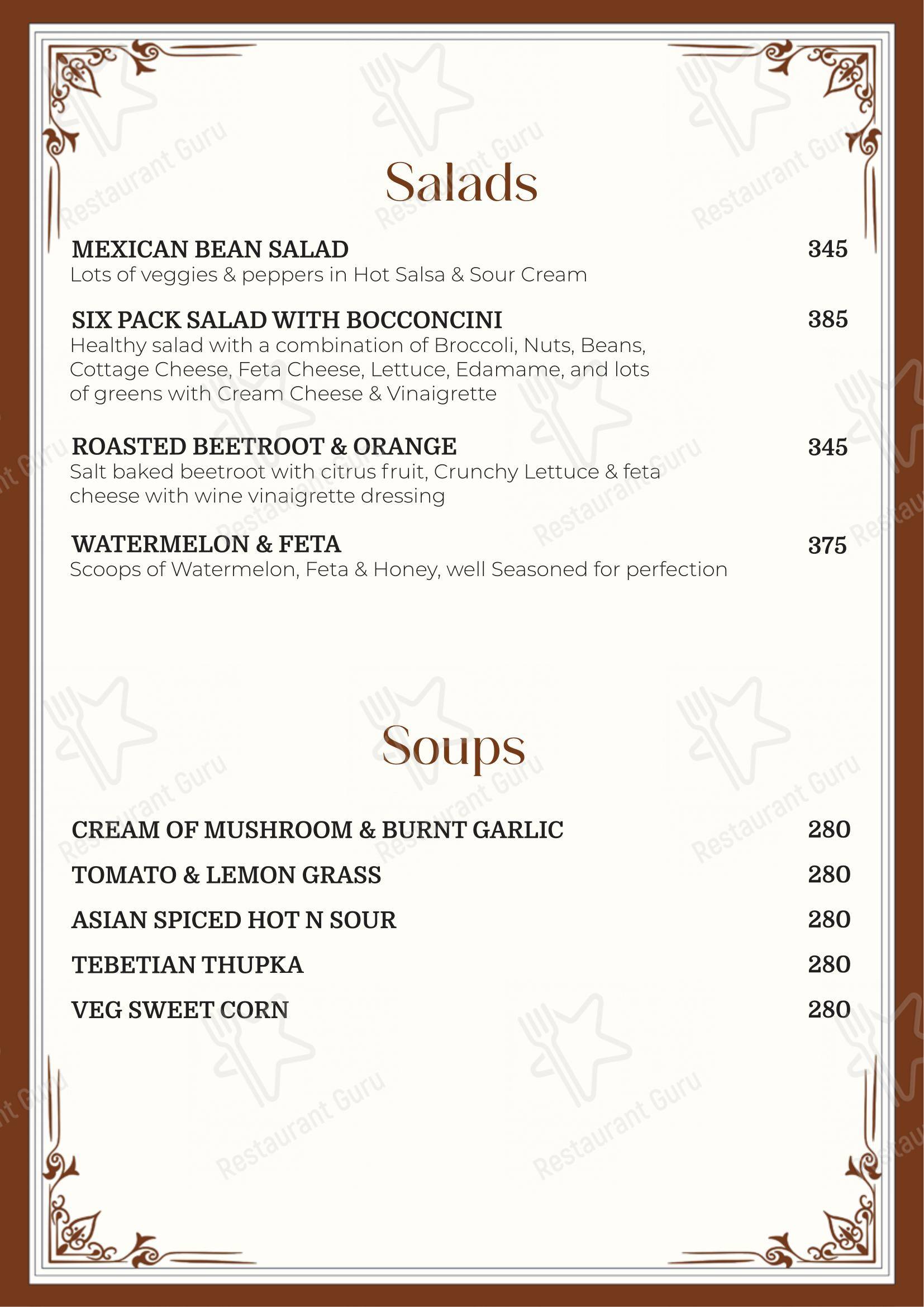 The Dome - Menu