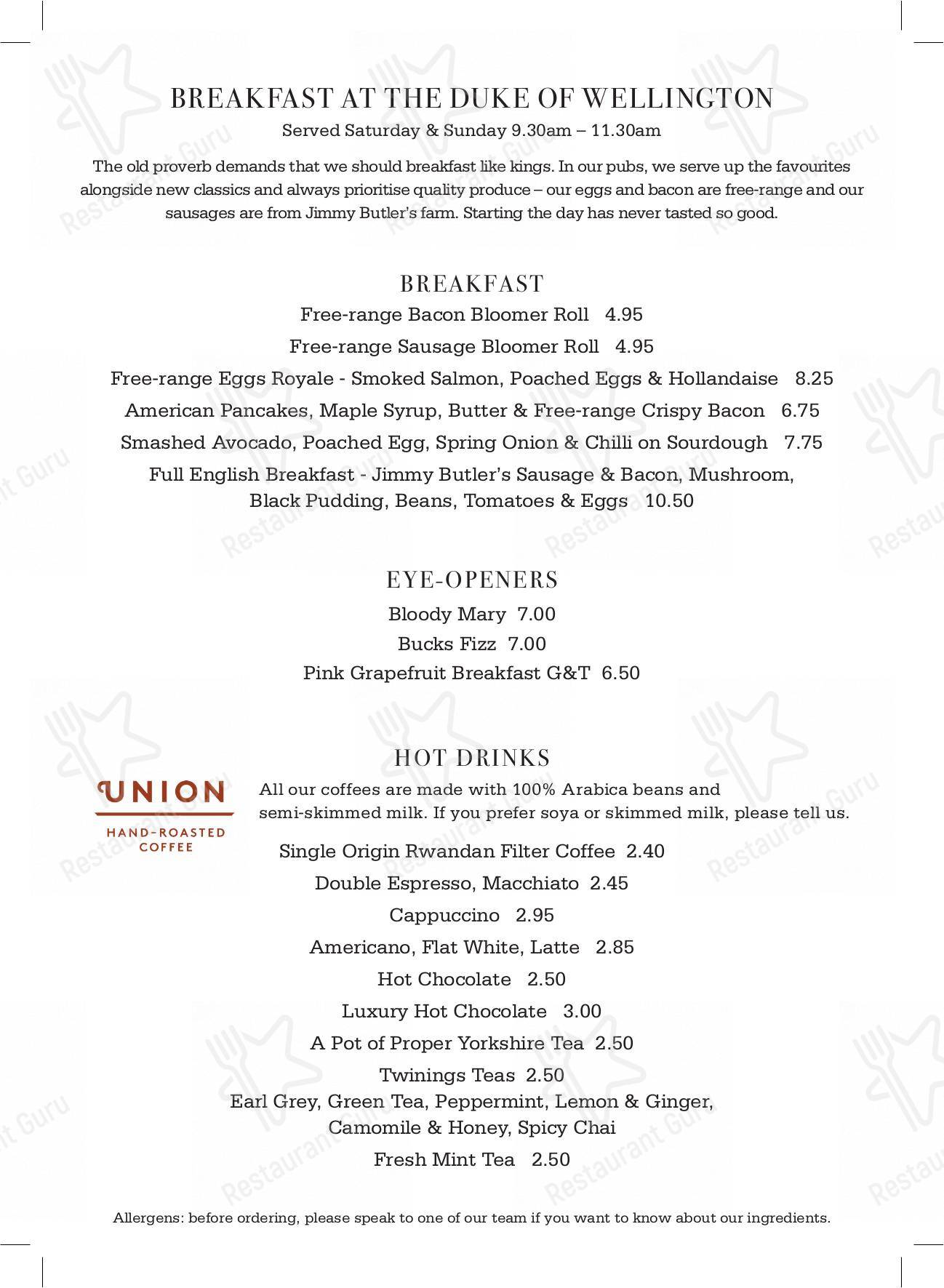 menu-at-the-duke-of-wellington-pub-bar-east-horsley