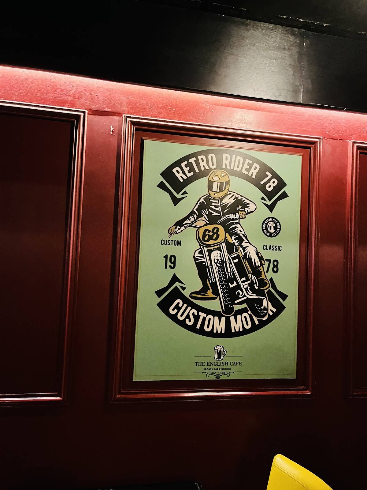 The English Cafe Restro Bar menu