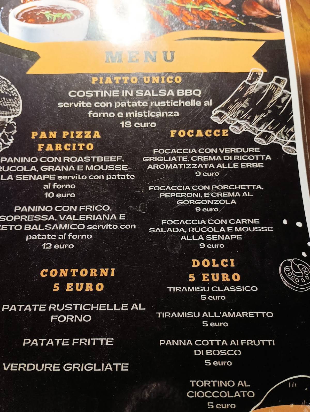 Menu di The Factory 