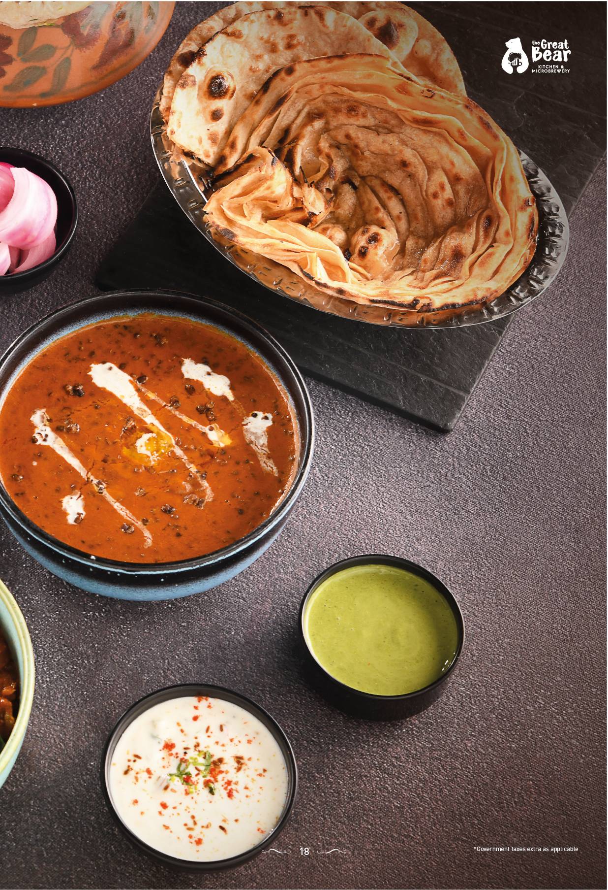 The Great Bear Kitchen & Microbrewery menu