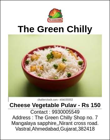 The Green Chilly menu