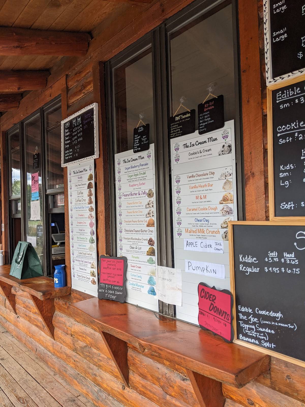 Menu at The Ice Cream Man restaurant, Greenwich
