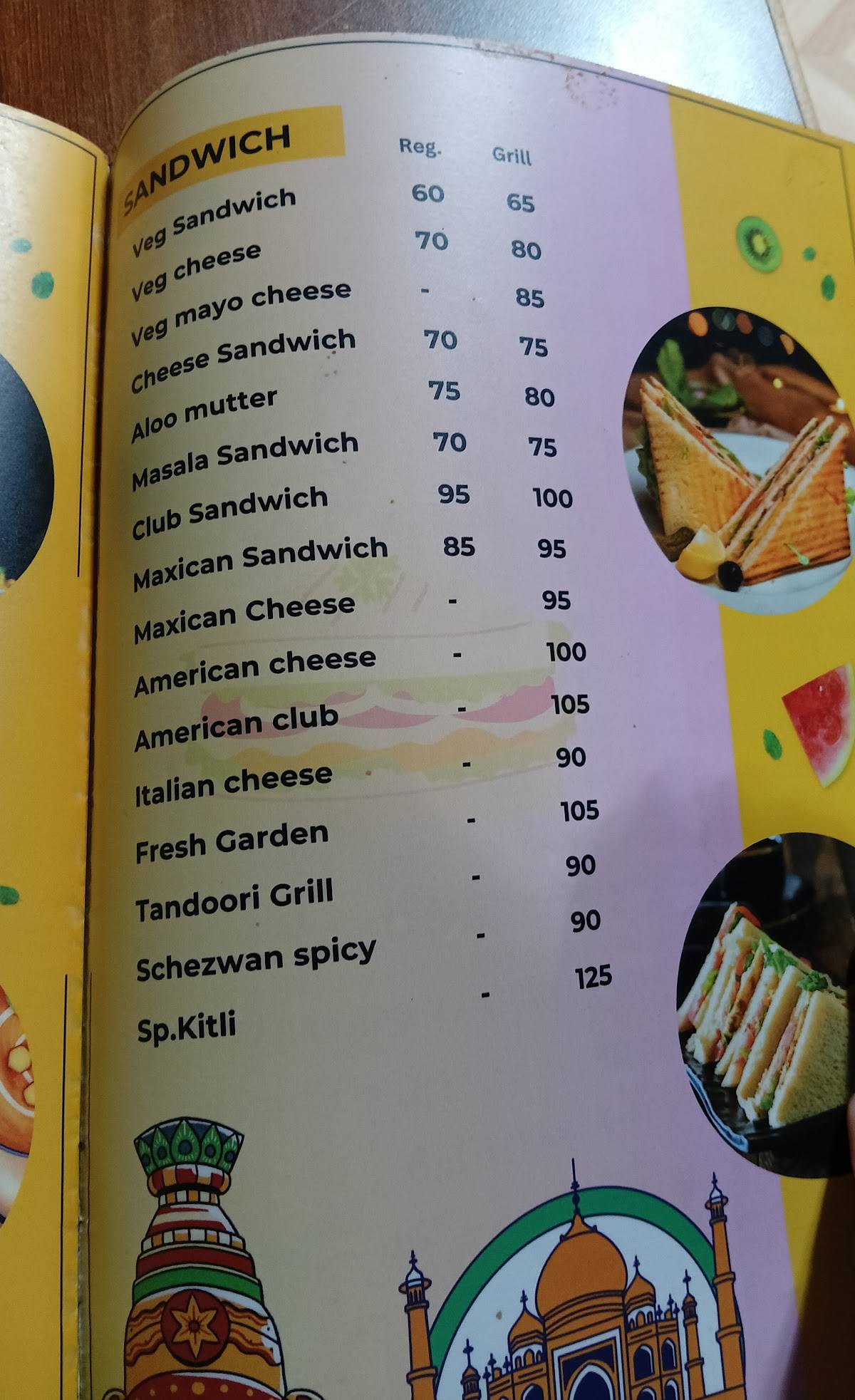 The Kitli Cafe & Restaurant menu