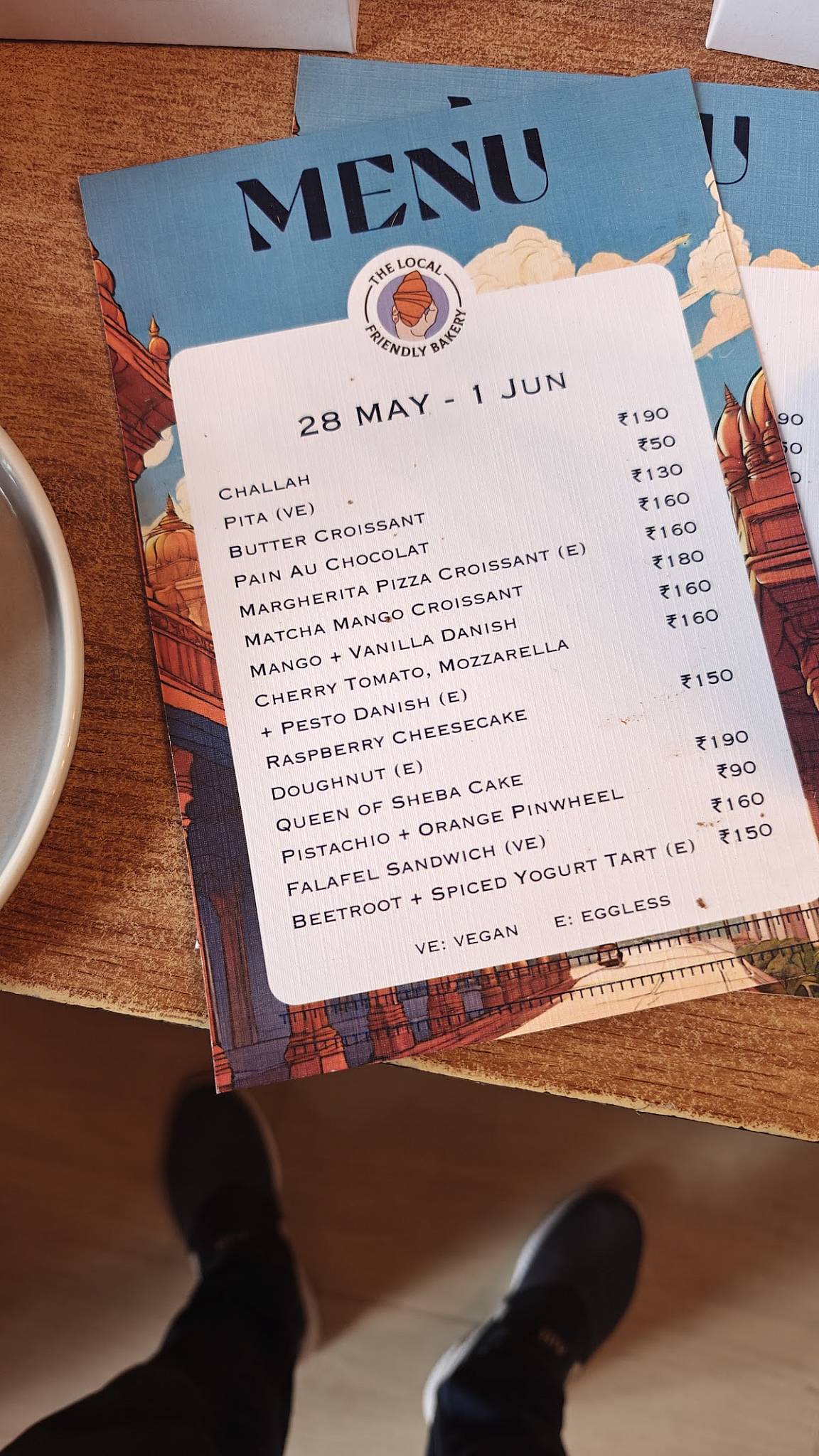 The Local Friendly Bakery menu