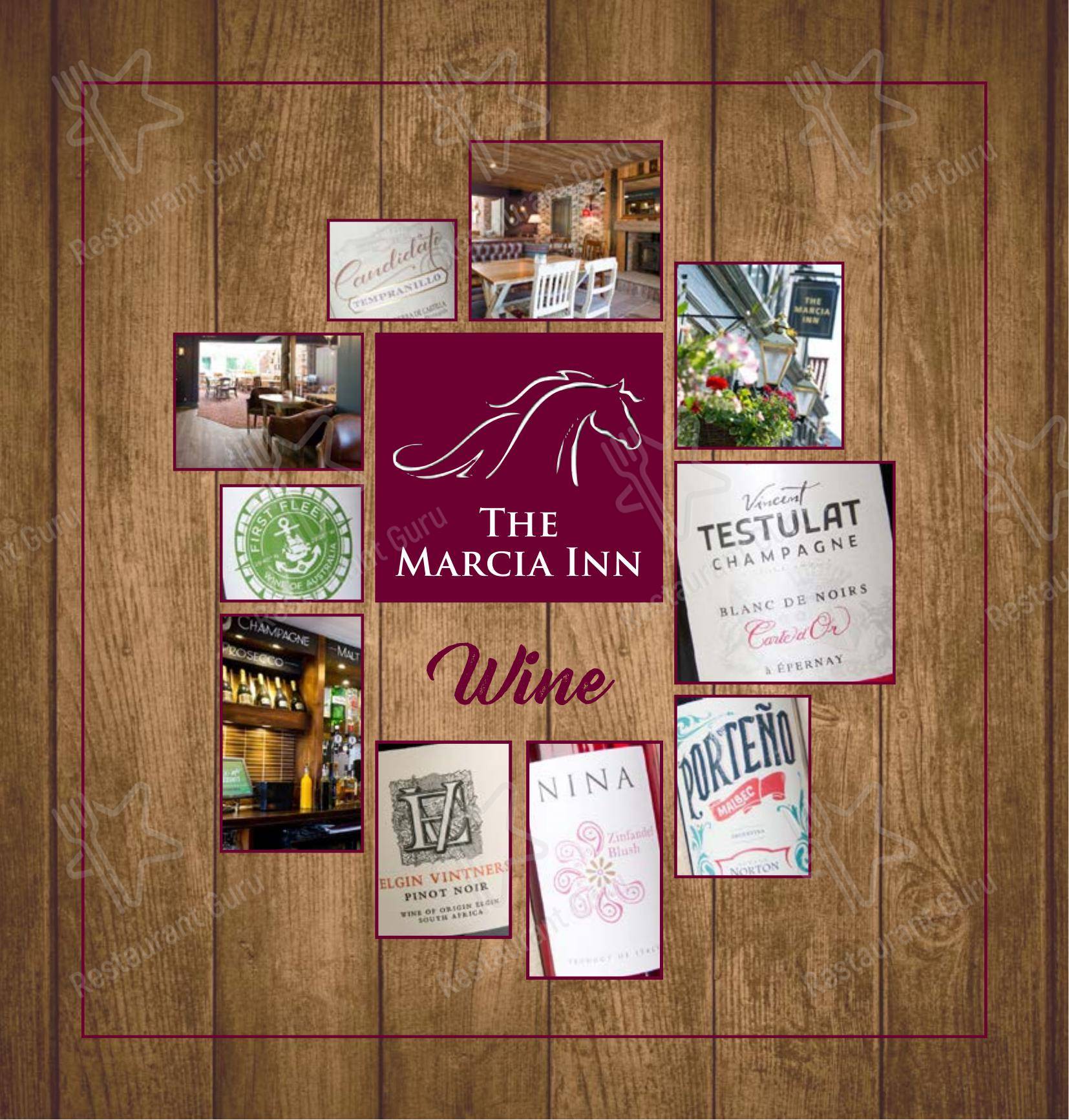 Menu at The Marcia pub & bar, Bishopthorpe, 29 Main St