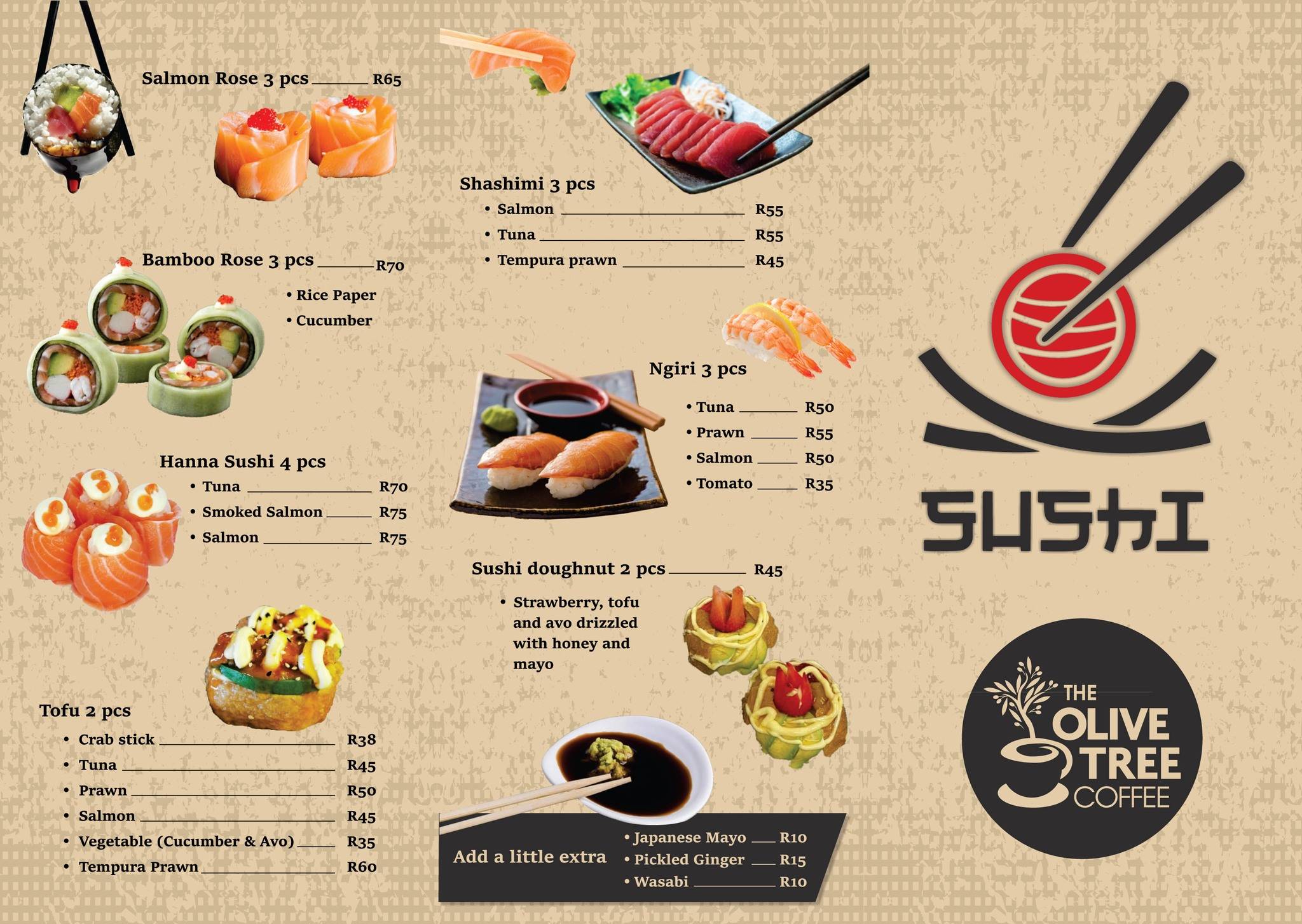 Menu at The Olive Tree Coffee & Gifts restaurant, Tzaneen