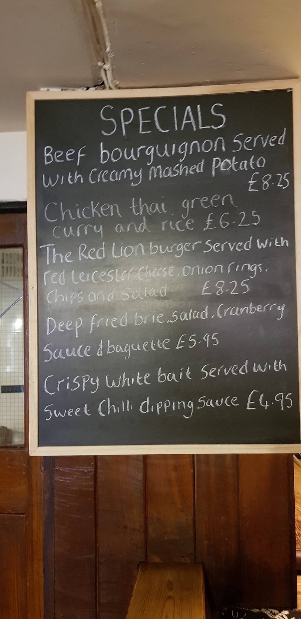 Menu at The Red Lion pub & bar, Pembridge, High St