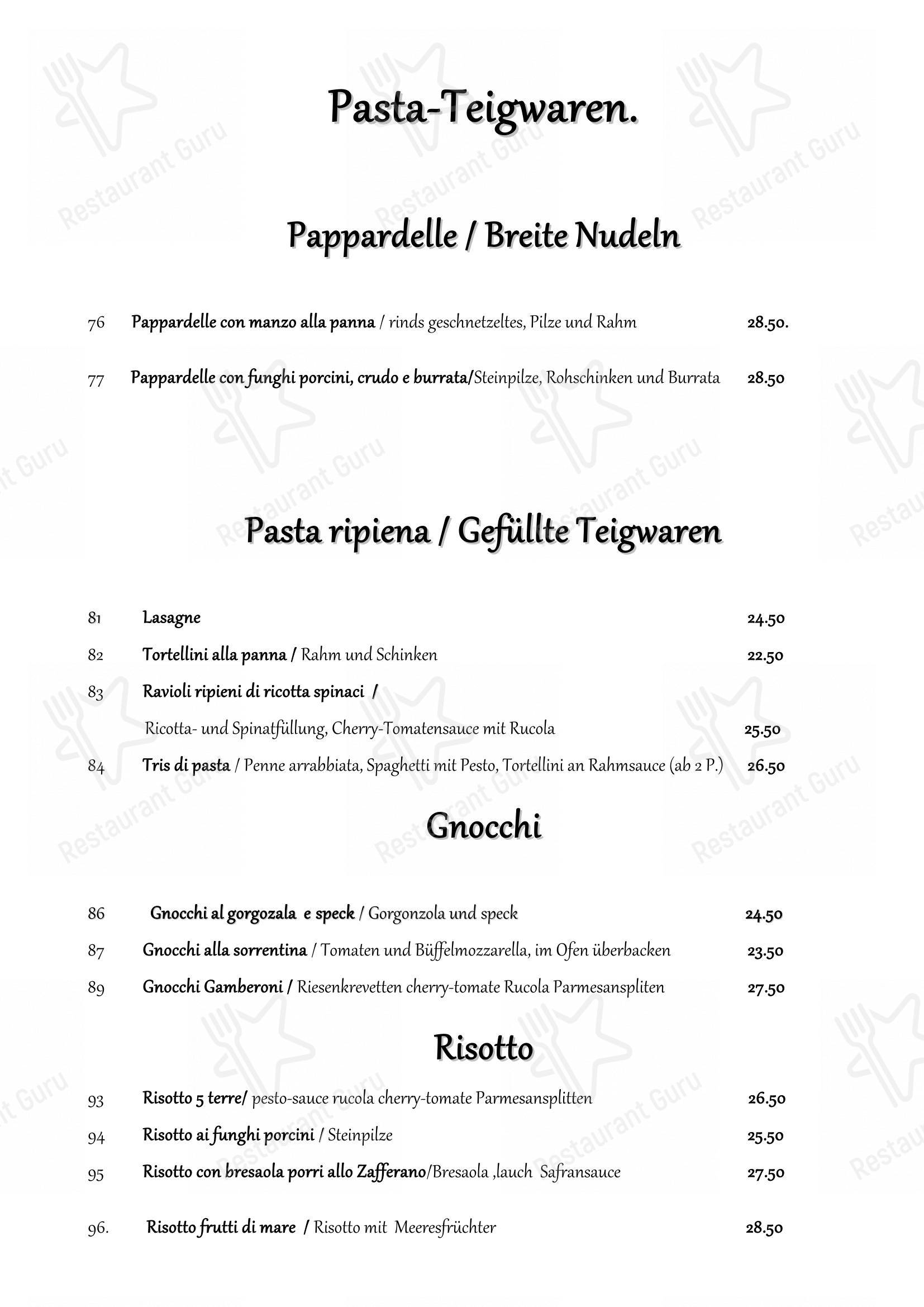 Menu di Time Out - Menu
