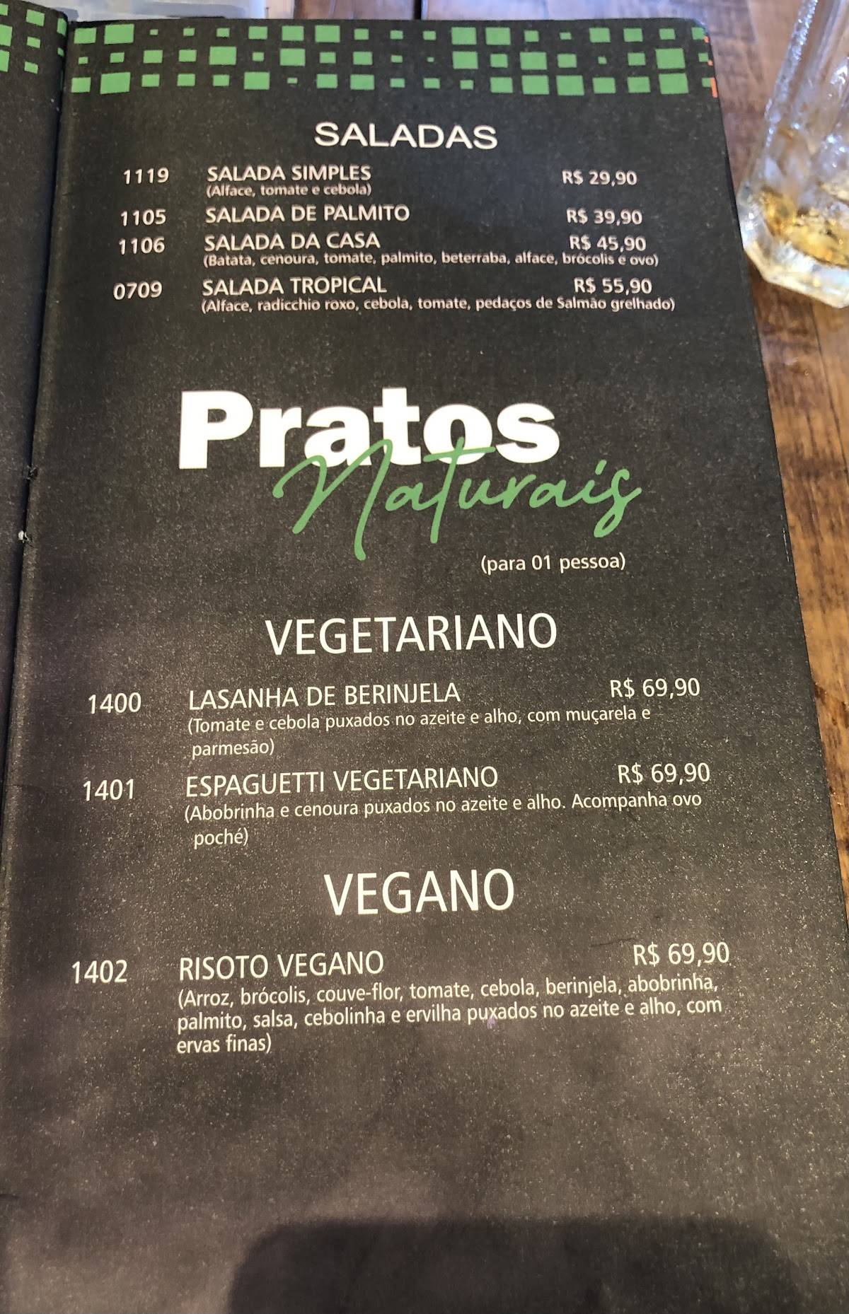 Restaurante Toca da Traíra cardápio