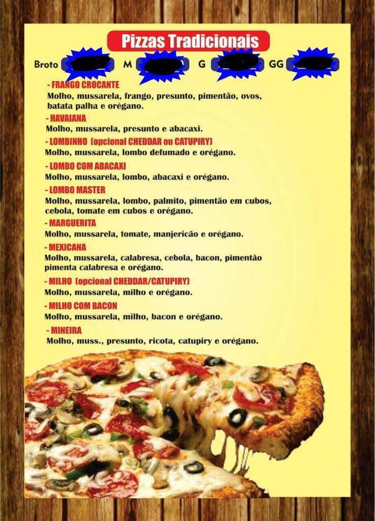 Top Pizza bairro alto cardápio