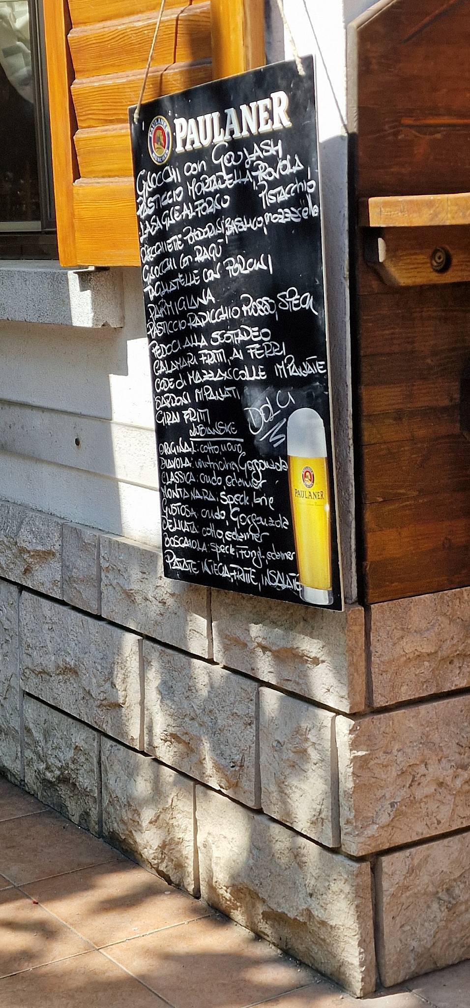 Menu di Trattoria Ai Pompieri 