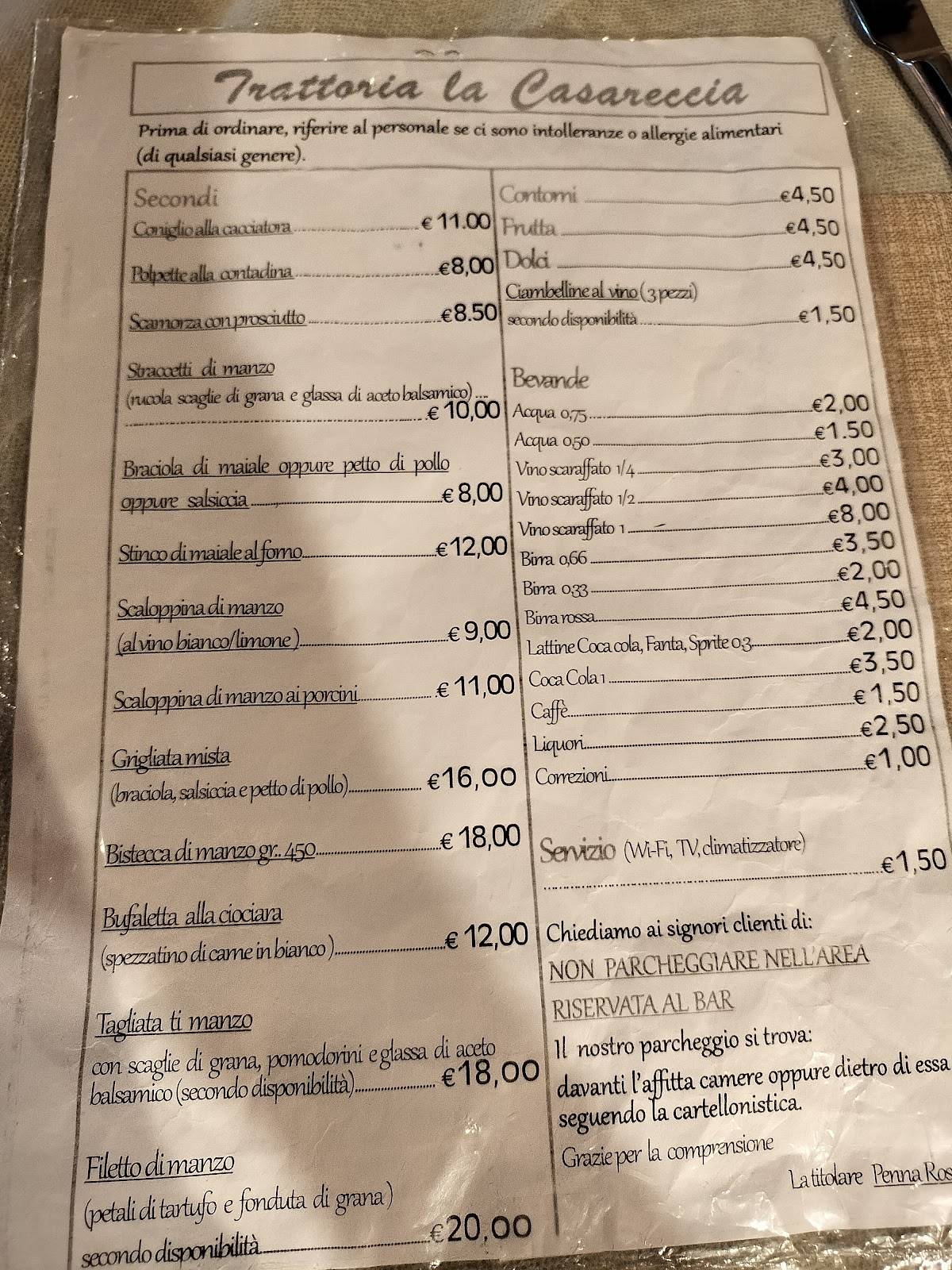 foto di trattoria la casareccia