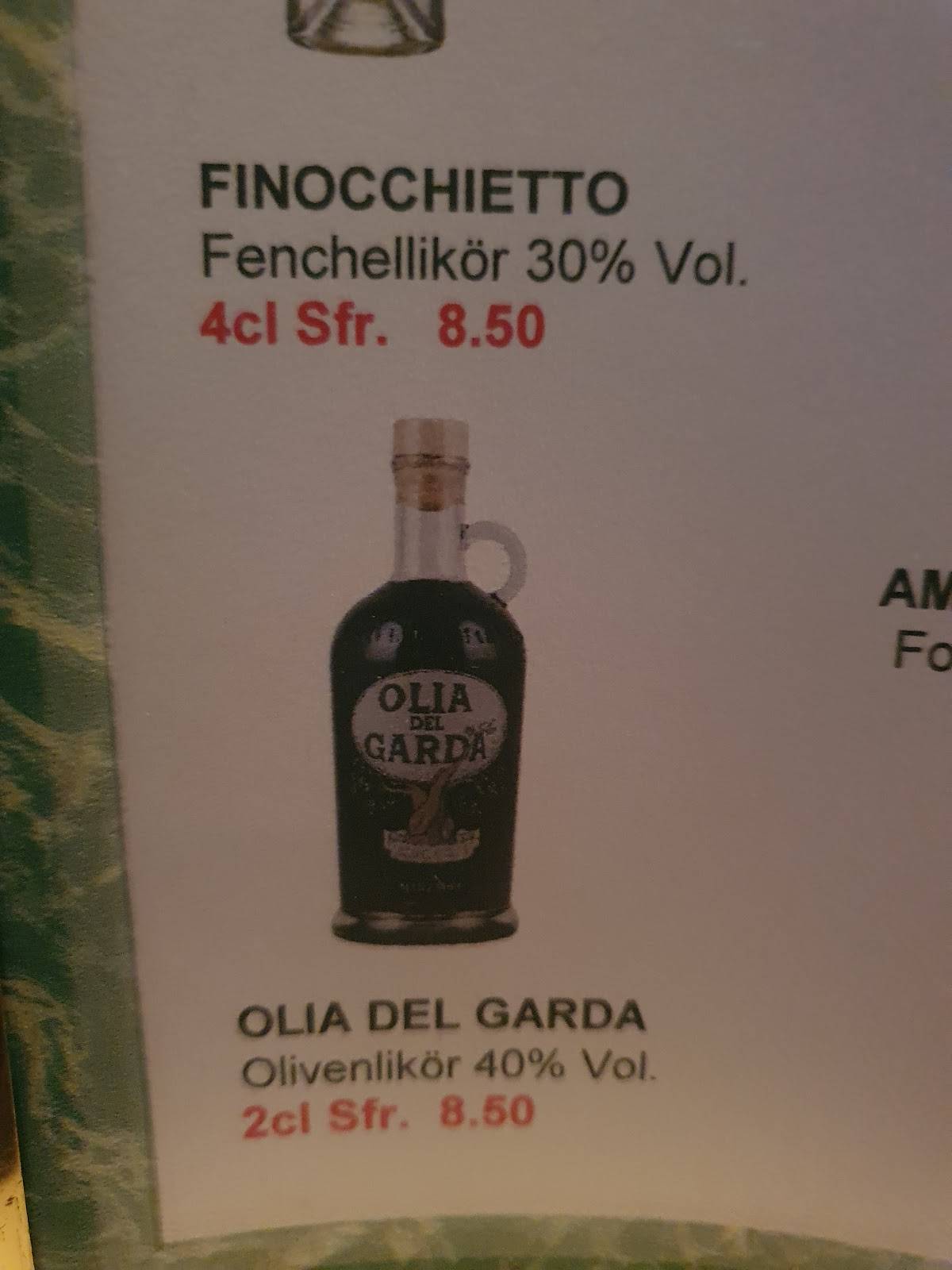 Menu di Restaurant La Torre Trattoria 