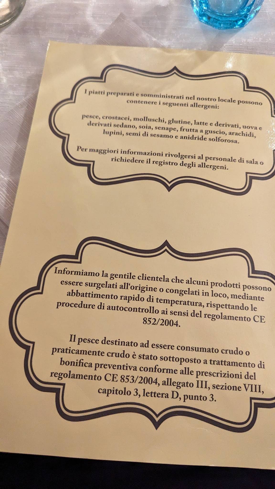 Menu di Trattoria Pizzeria La Mela 