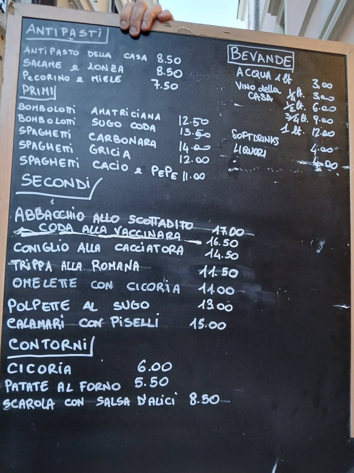 Menu di Trattoria da Lucia 