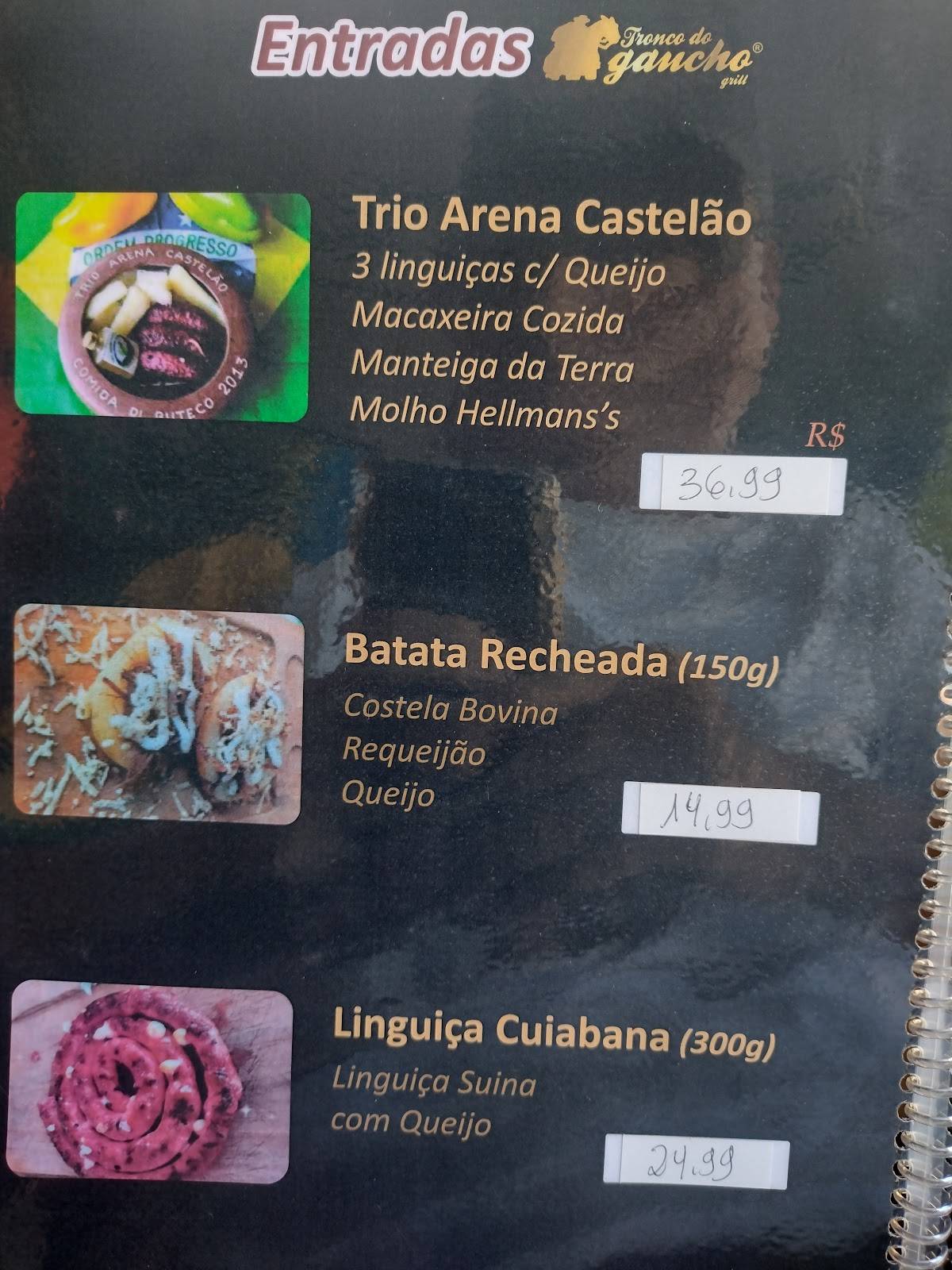 Tronco Do Gaúcho cardápio