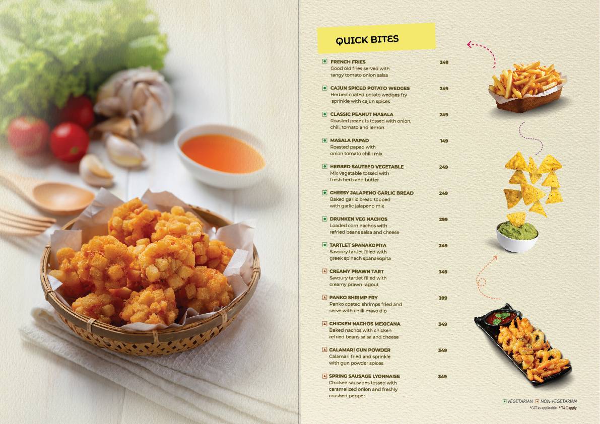 Troposphere Roof Top Party Destination menu
