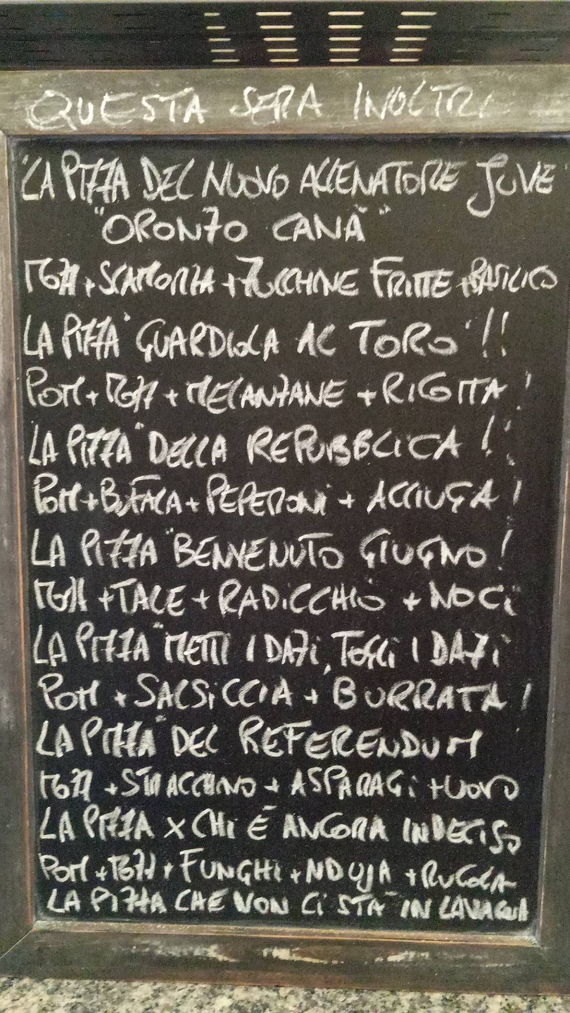 Menu di Chez Remo 