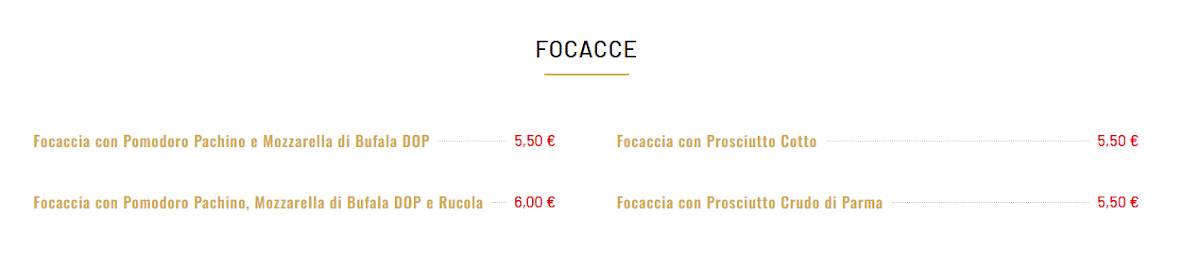 Menu di Pizza Vittorio 