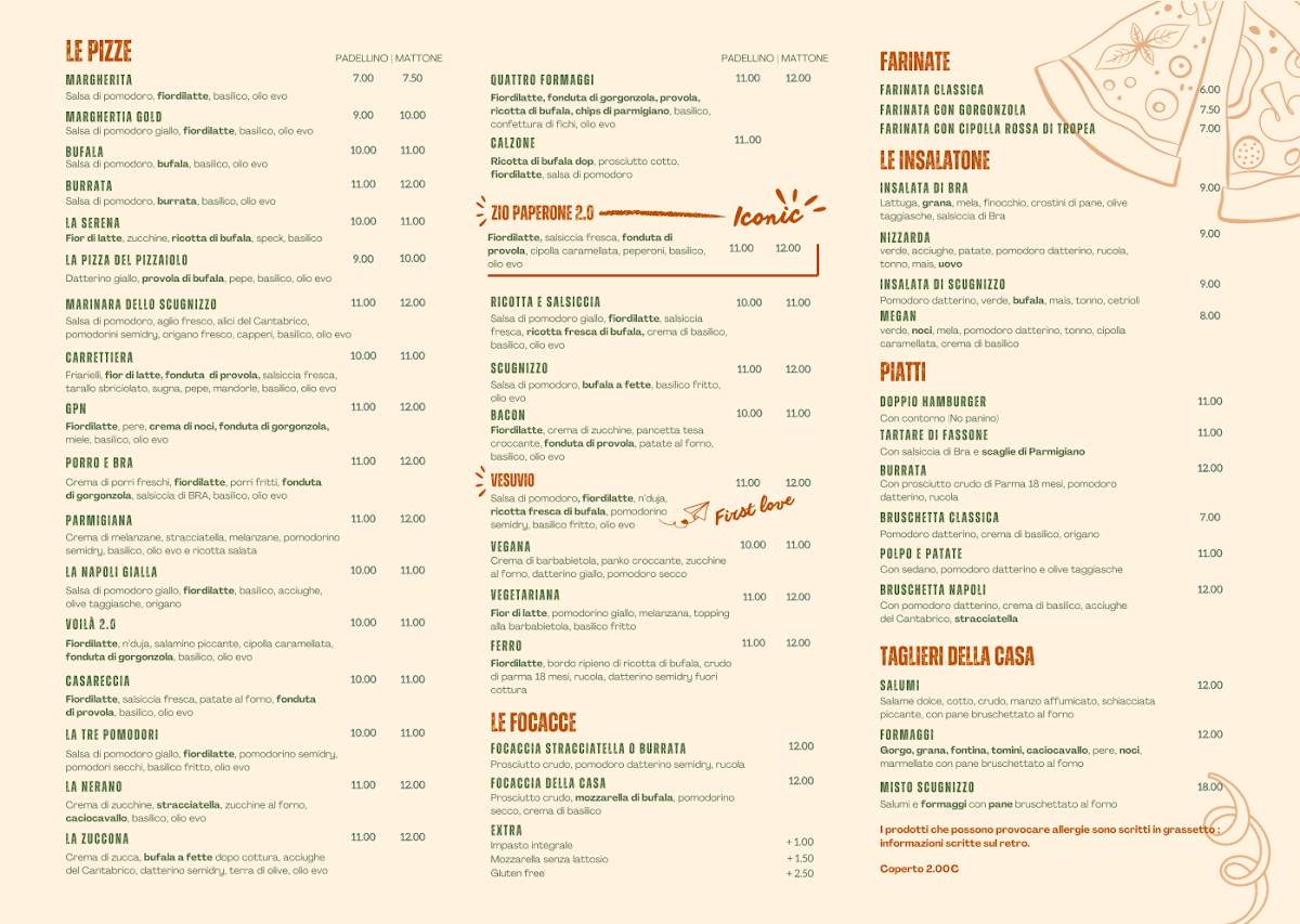 Menu di Scugnizzo 