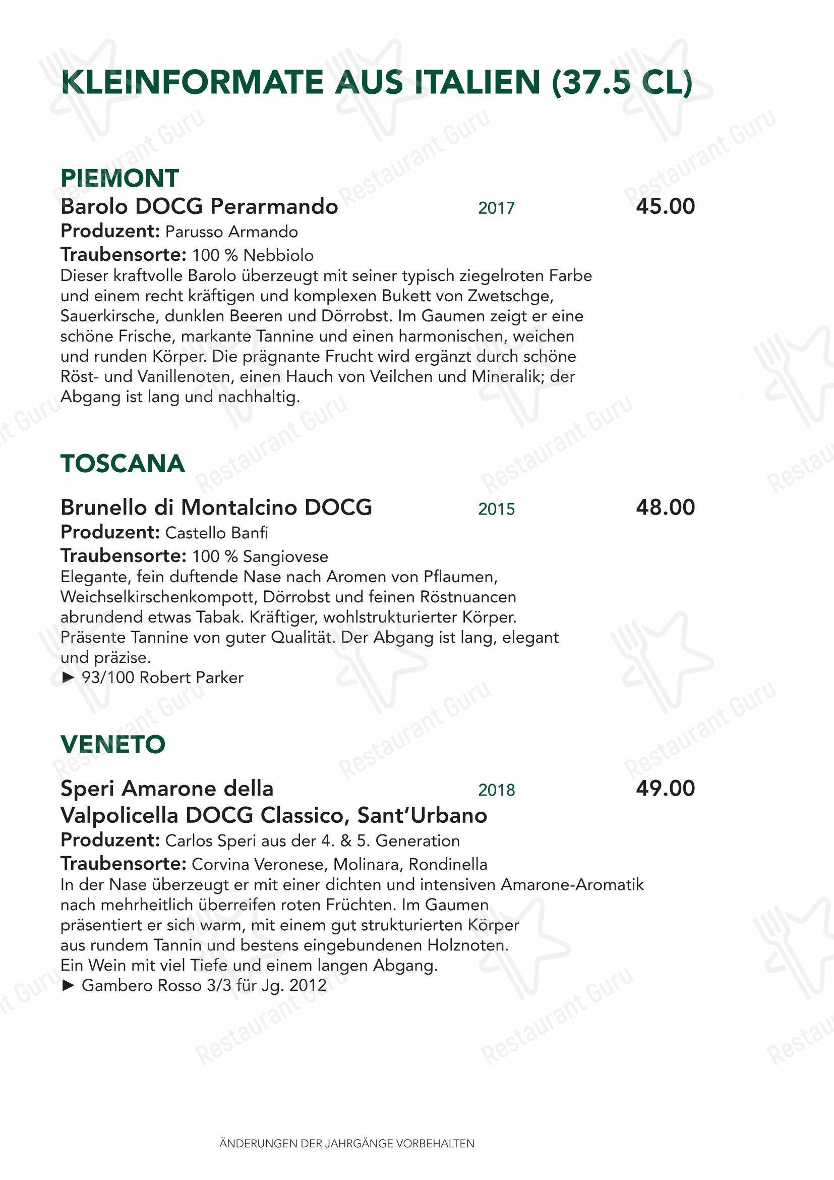 Крафт меню per Türmli Restaurant & Pizzeria in Sempach